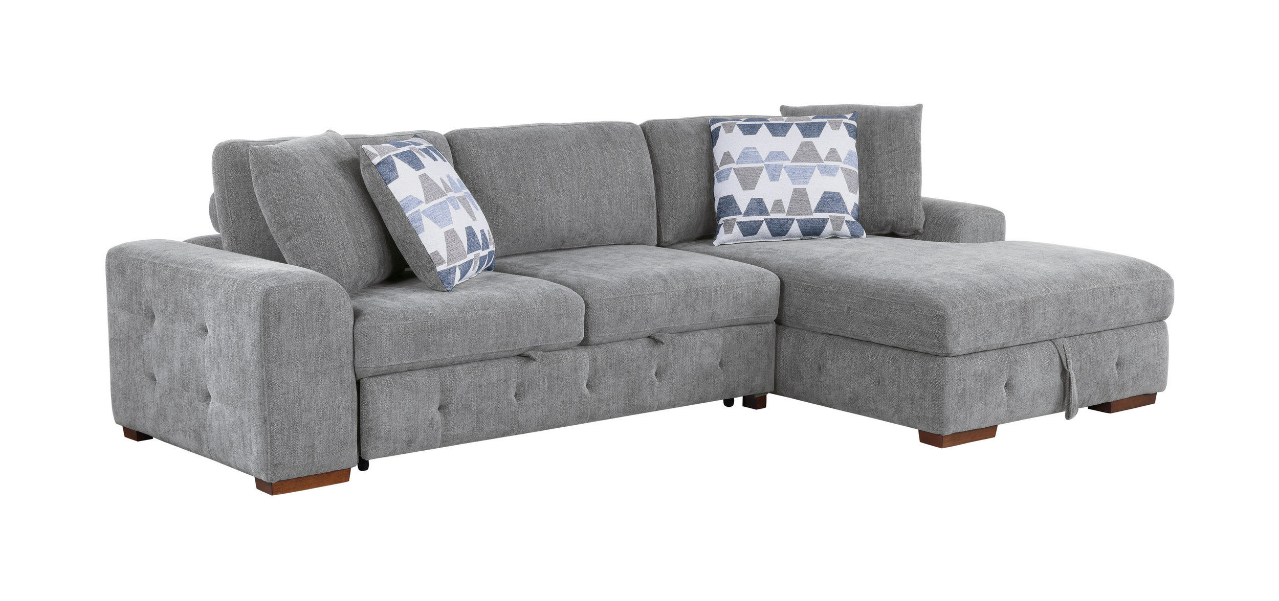 Raife Chenille 2-Piece Sectional Sofa Chaise