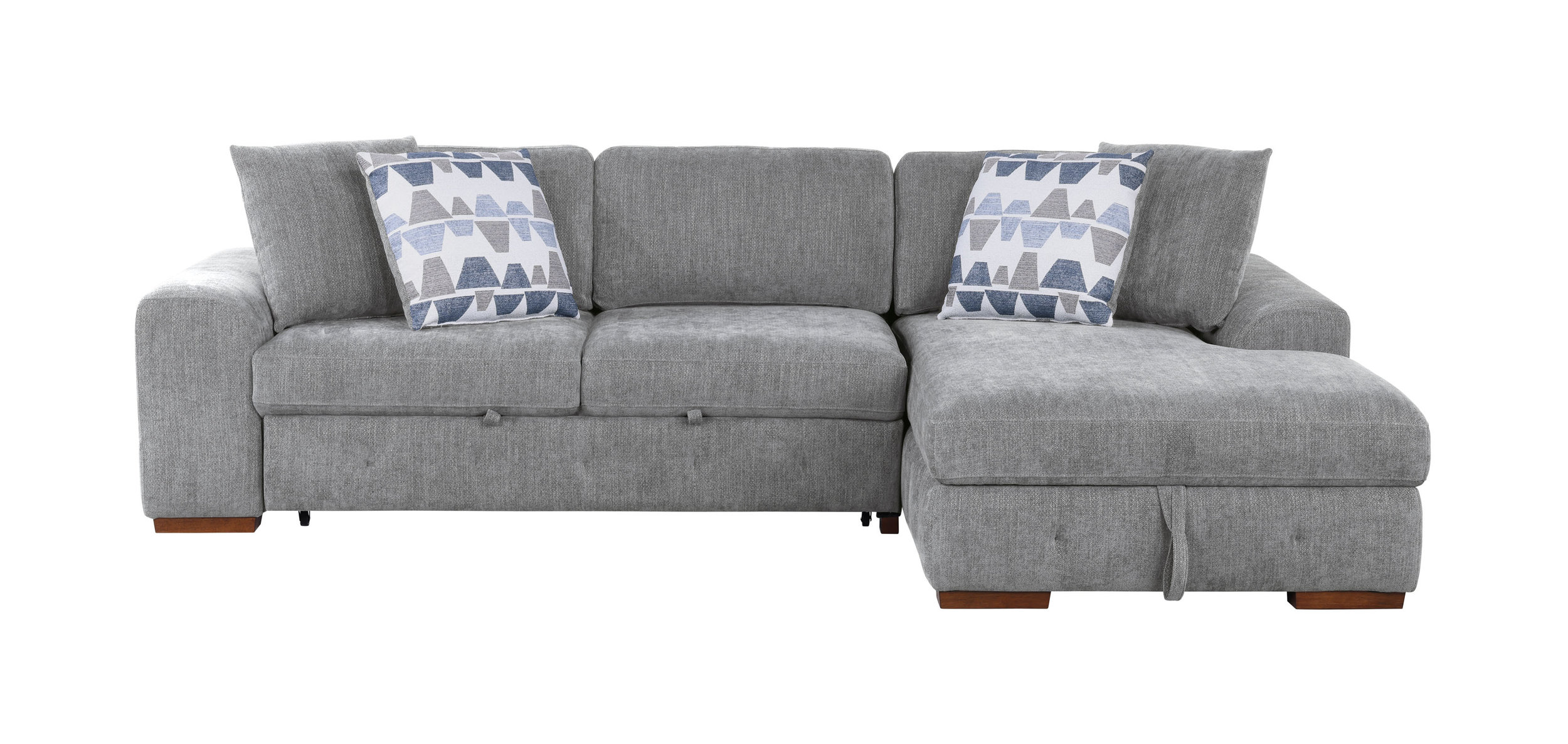 Raife Chenille 2-Piece Sectional Sofa with Right Chaise