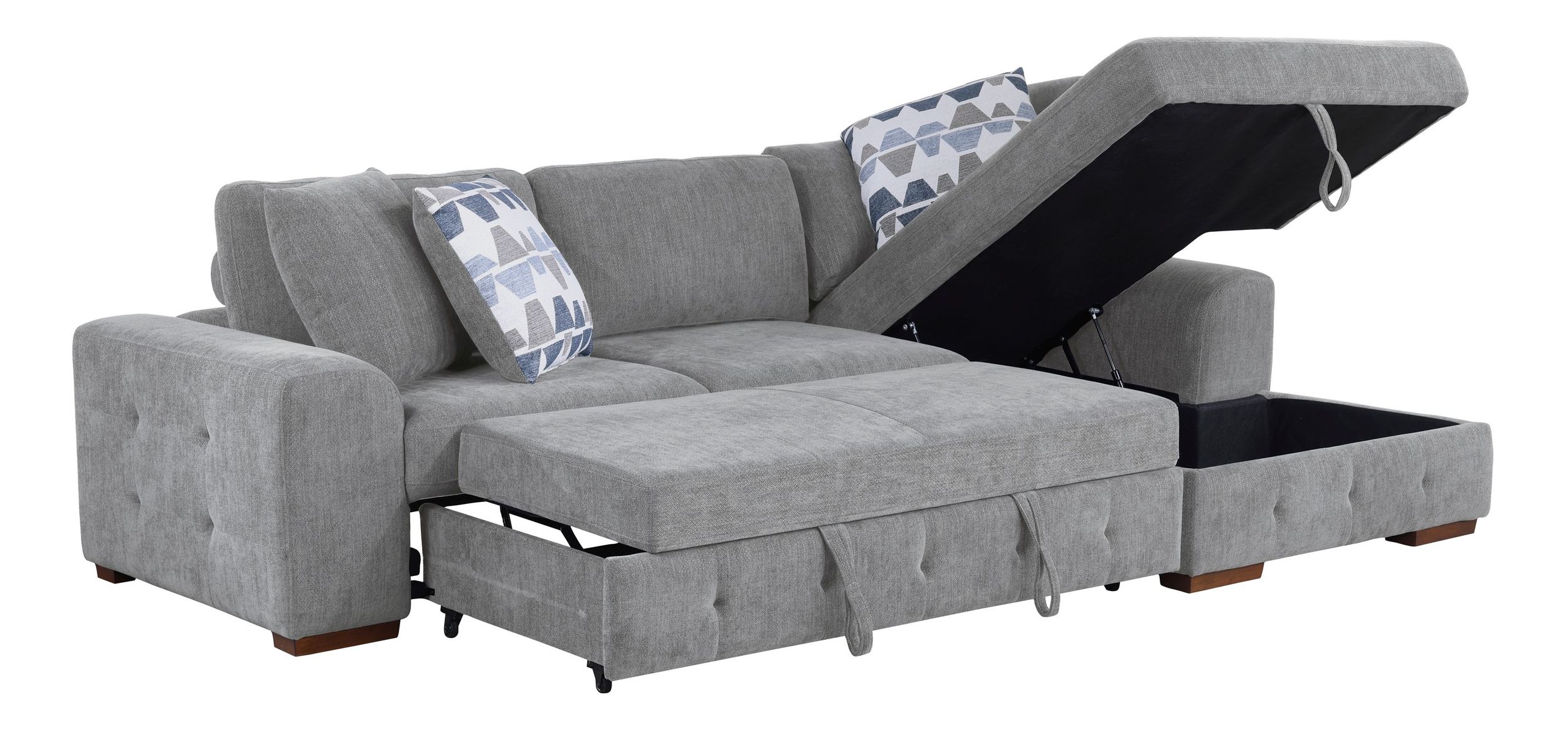 Raife Chenille 2-Piece Sectional Sofa with Right Chaise