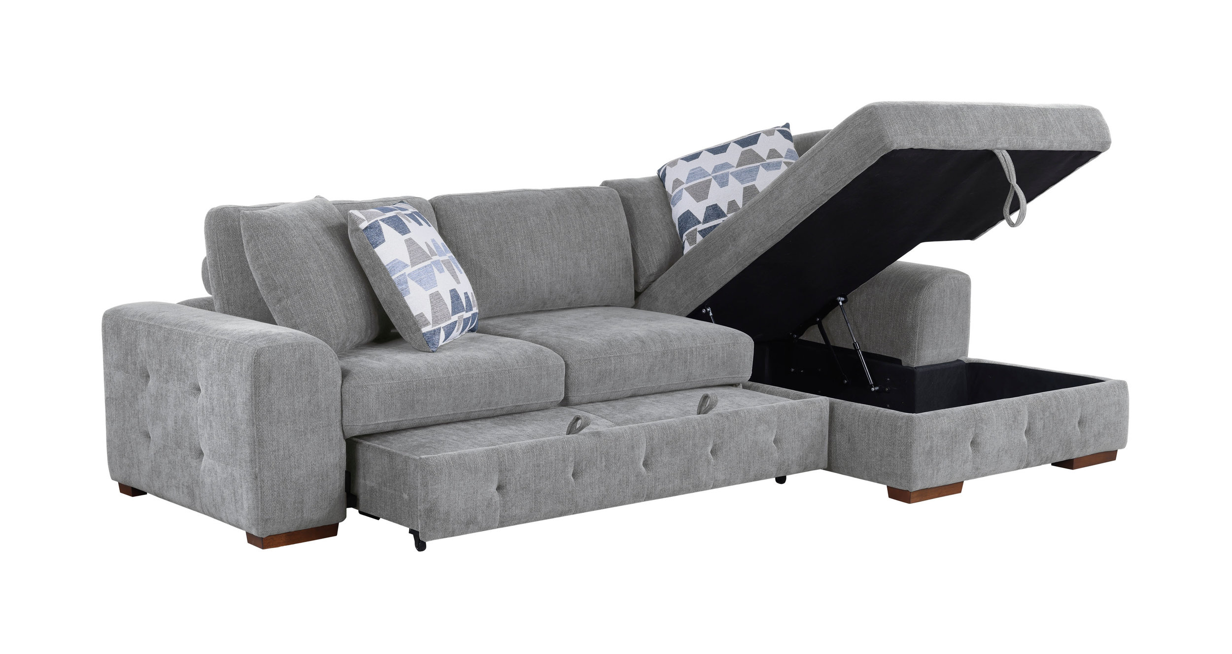Raife Chenille 2-Piece Sectional Sofa Chaise