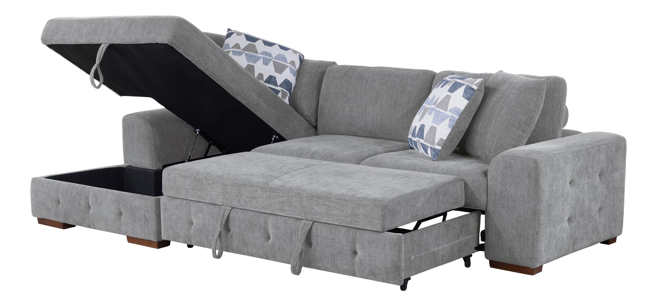 Raife Chenille 2-Piece Sectional Sofa Chaise