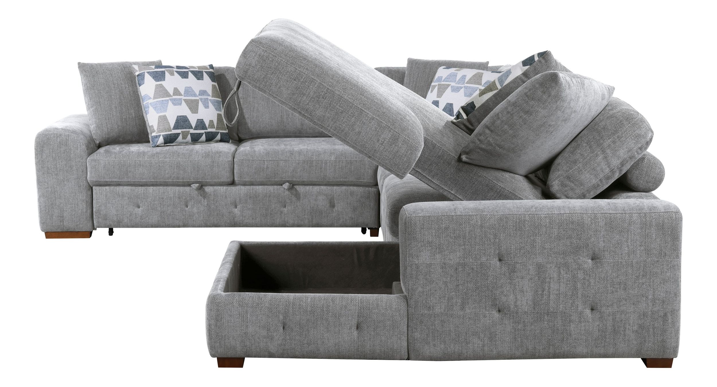 Raife U-Shaped Chenille 4-Piece Sectional