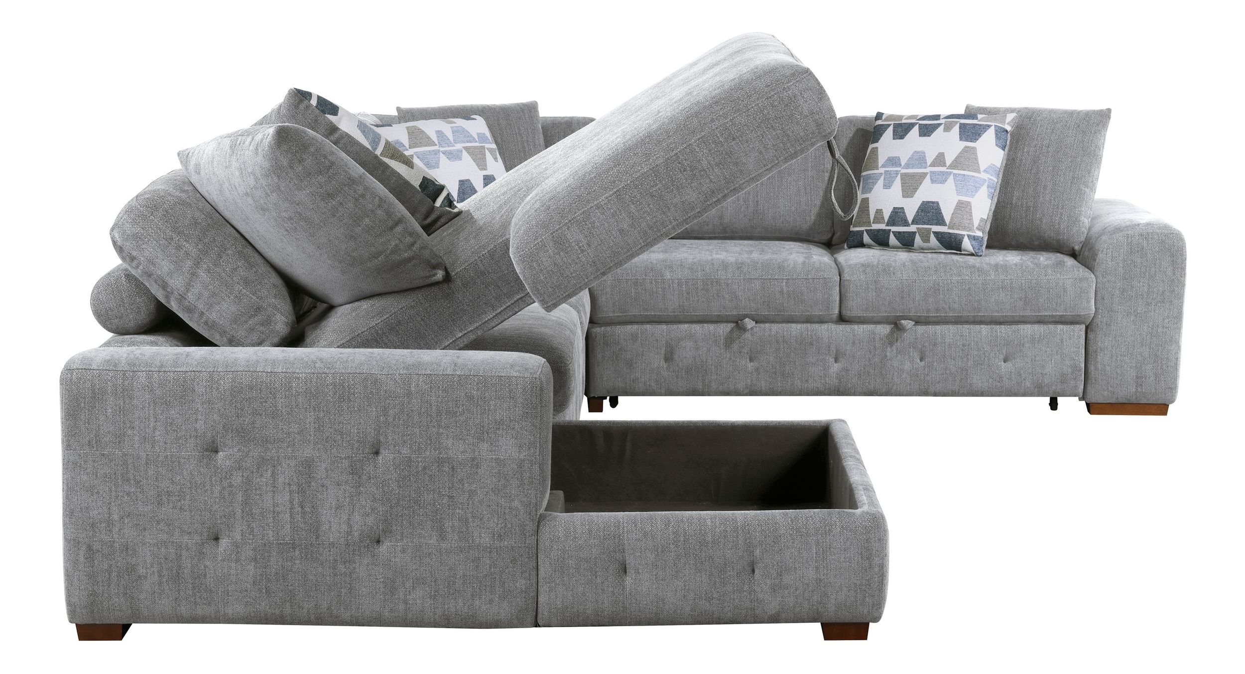Raife U-Shaped Chenille 4-Piece Sectional