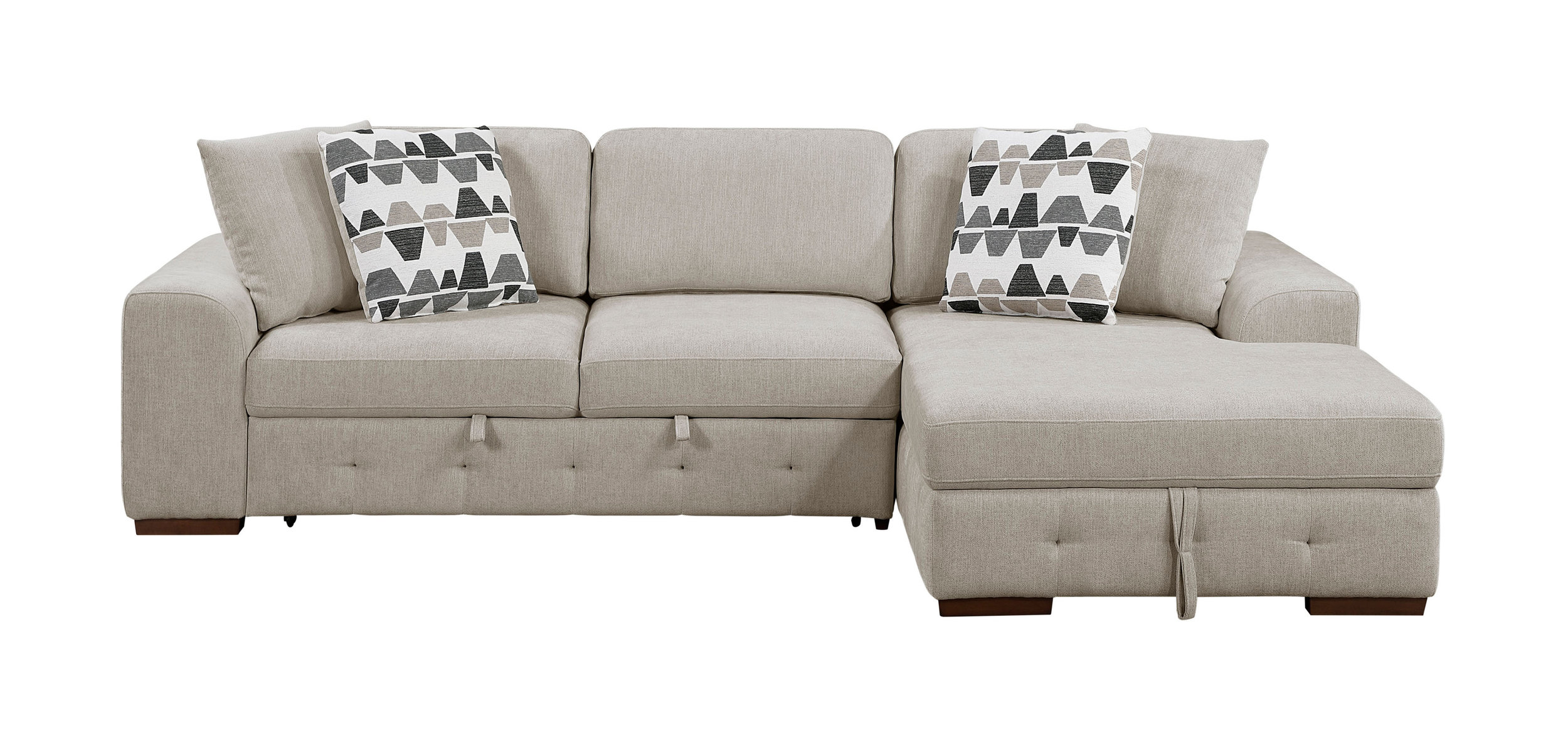 Raife Chenille 2-Piece Sectional Sofa Chaise