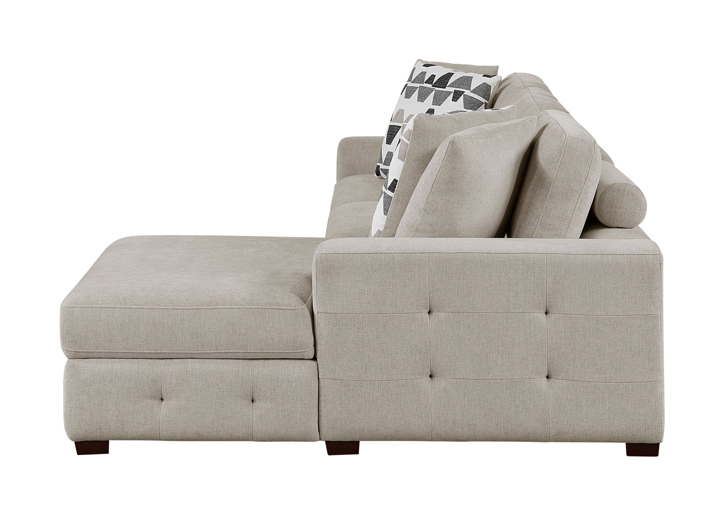 Raife Chenille 2-Piece Sectional Sofa Chaise
