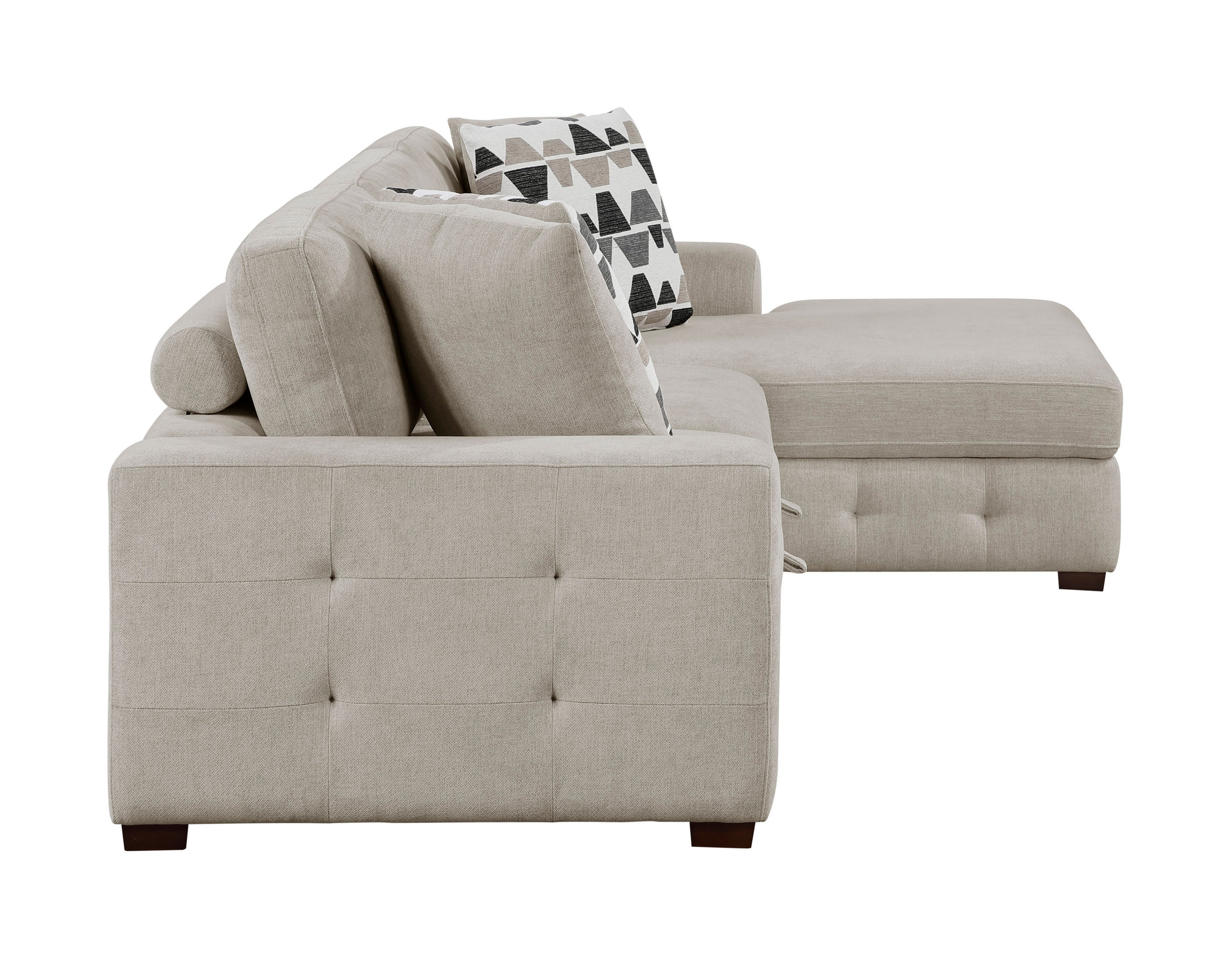 Raife Chenille 2-Piece Sectional Sofa Chaise