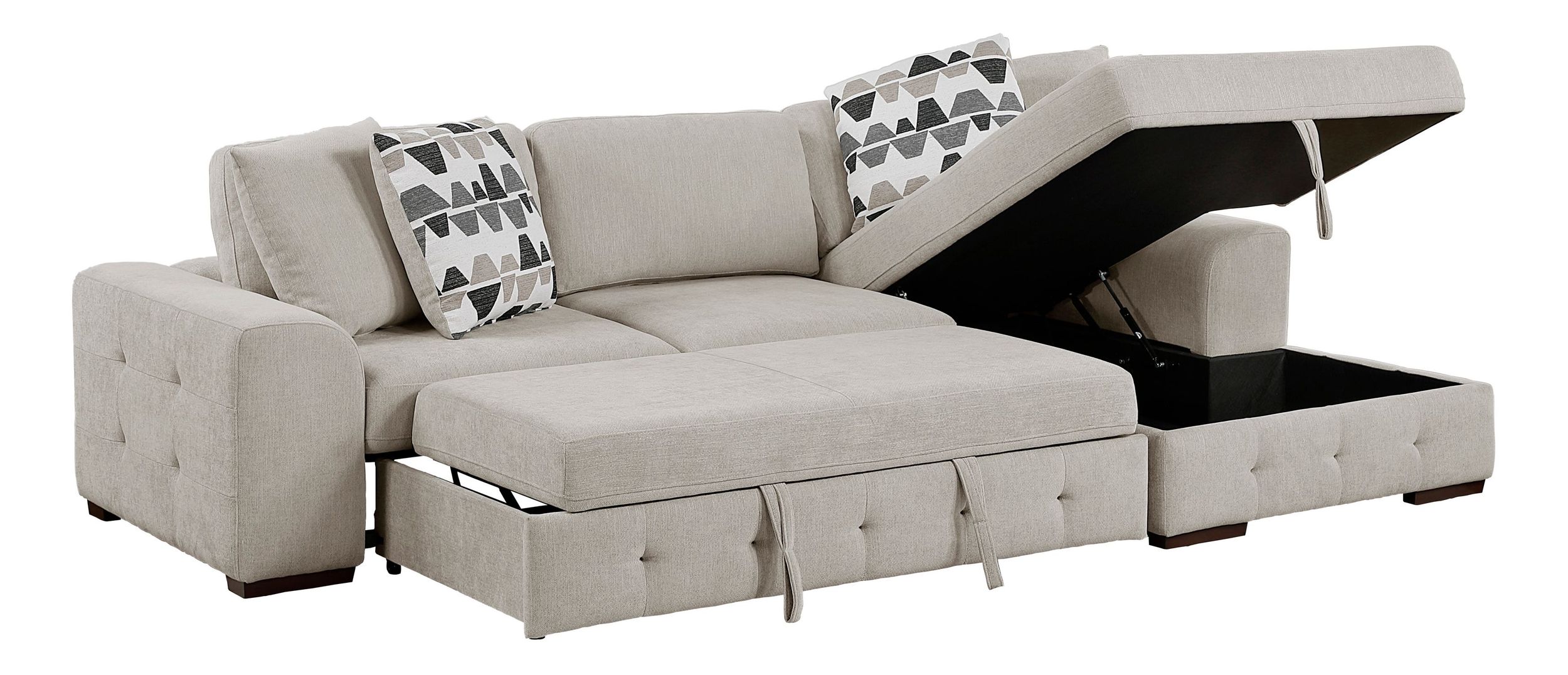 Raife Chenille 2-Piece Sectional Sofa Chaise