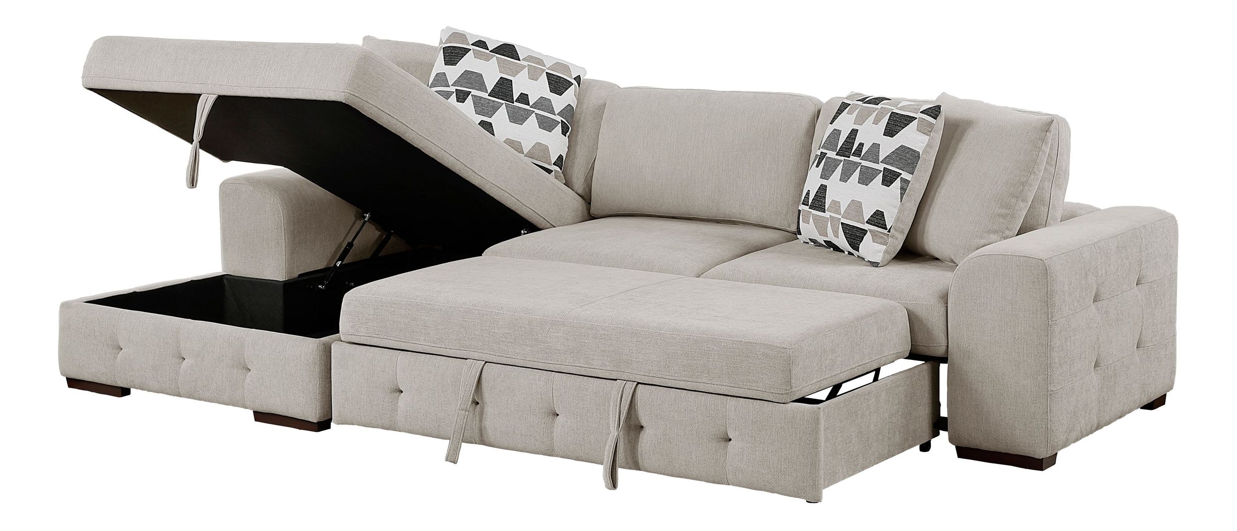 Raife Chenille 2-Piece Sectional Sofa with Left Chaise