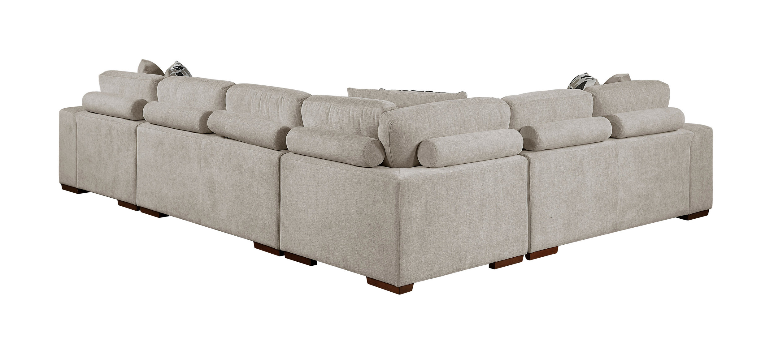 Raife U-Shaped Chenille 4-Piece Sectional
