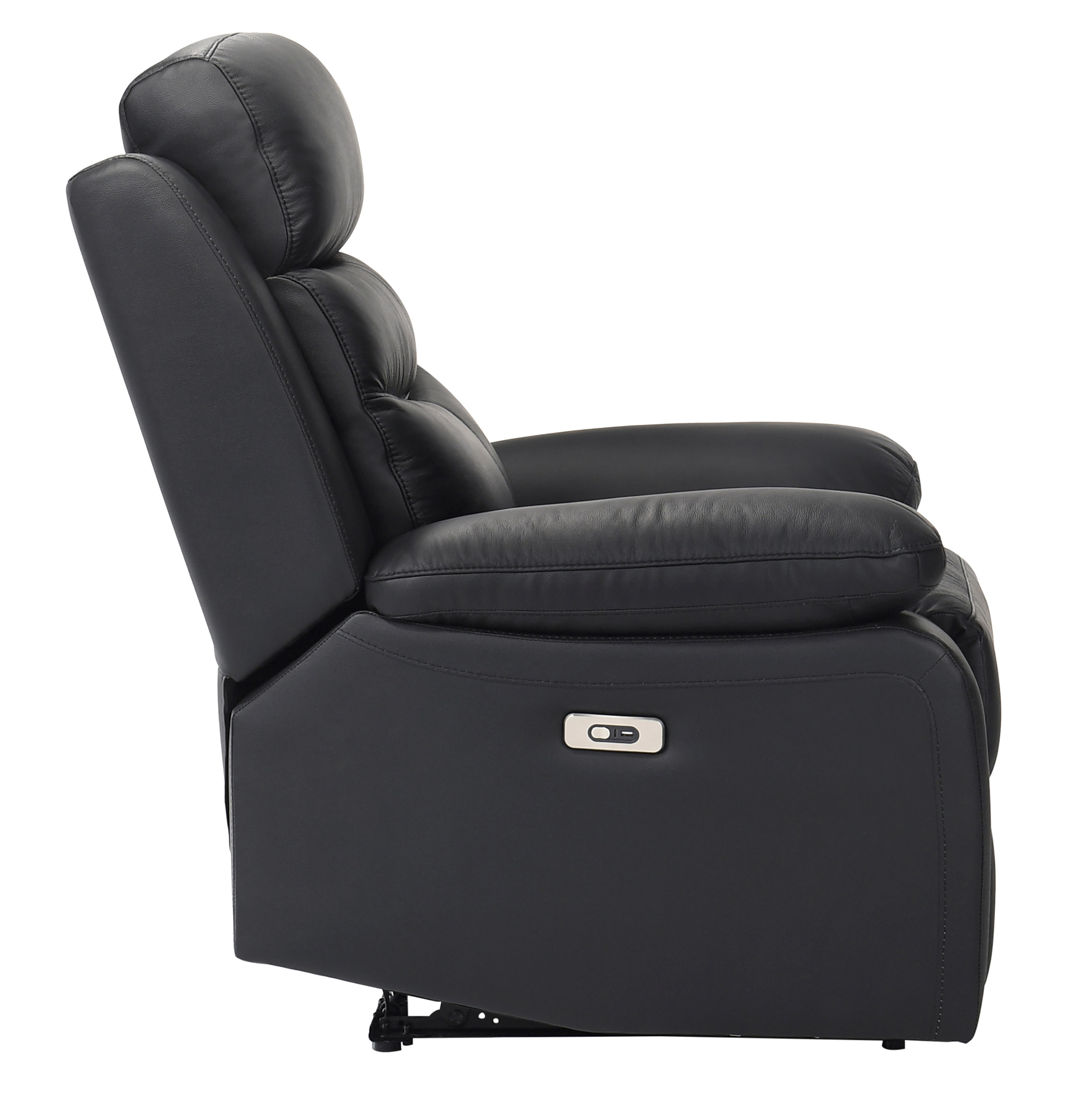 Hancock Leather Power Double Reclining Living Room Set