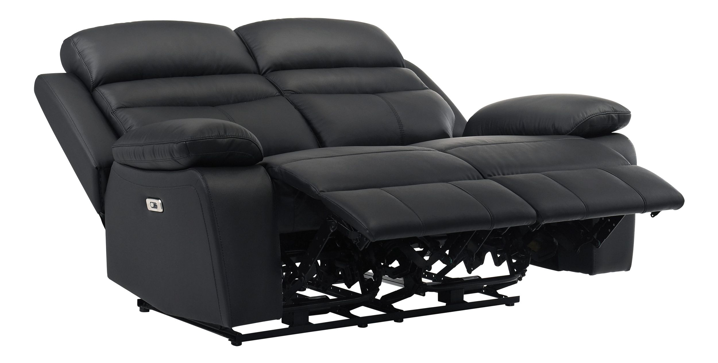 Hancock Leather Power Double Reclining Living Room Set