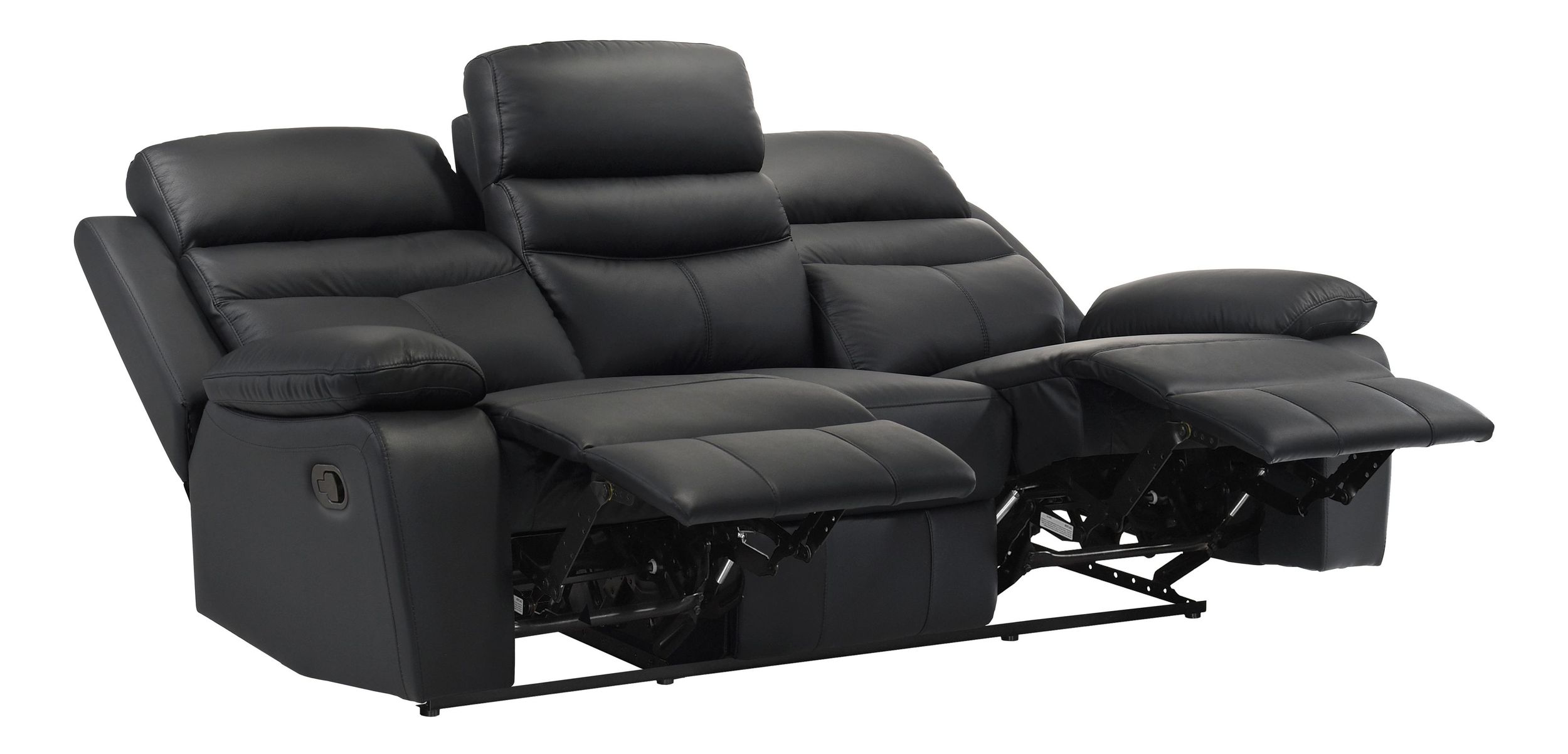 Hancock Leather Double Reclining Living Room Set