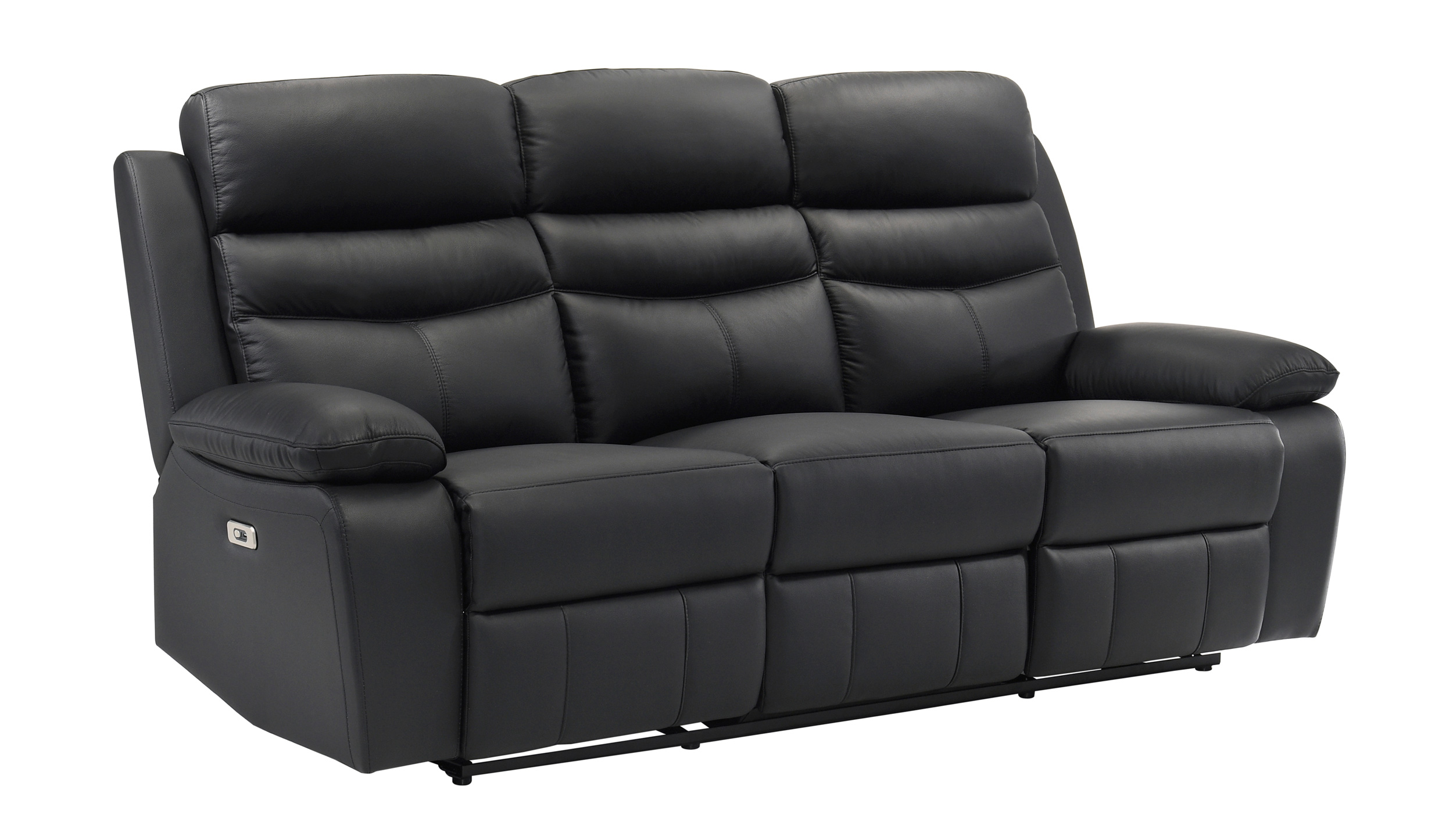 Hancock Leather Power Double Reclining Living Room Set