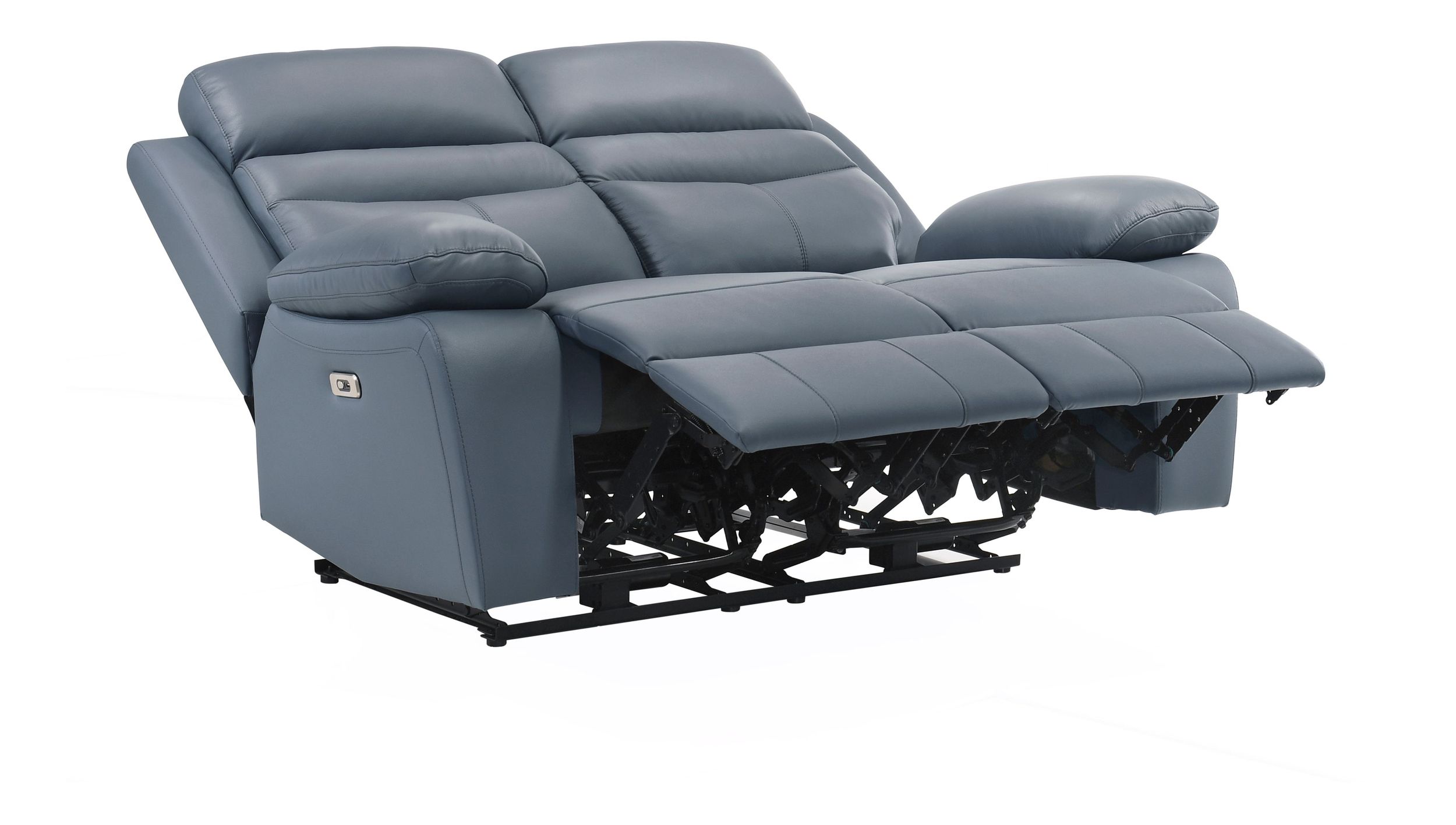 Hancock Leather Power Double Reclining Living Room Set
