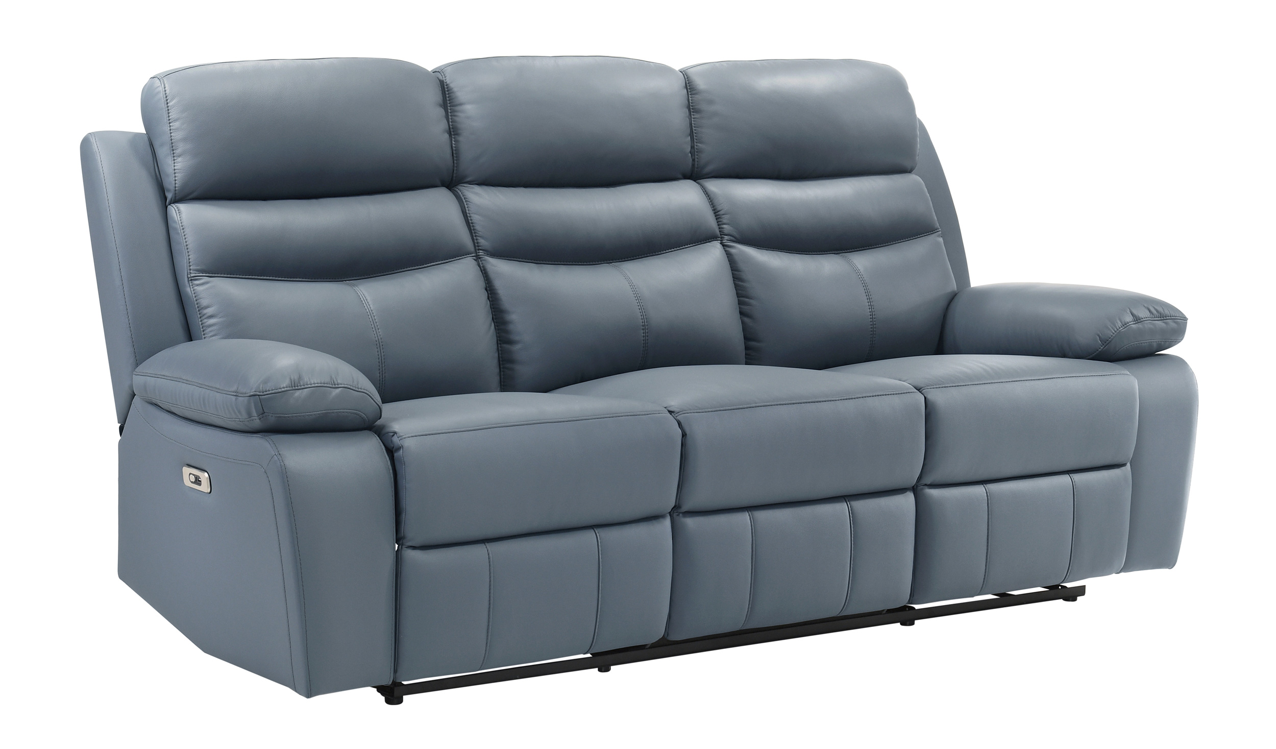 Hancock Leather Power Double Reclining Living Room Set