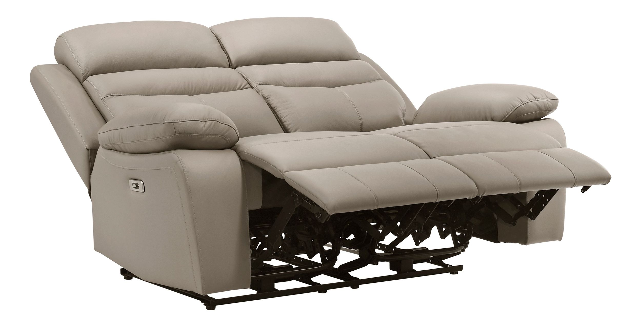 Hancock Leather Power Double Reclining Living Room Set