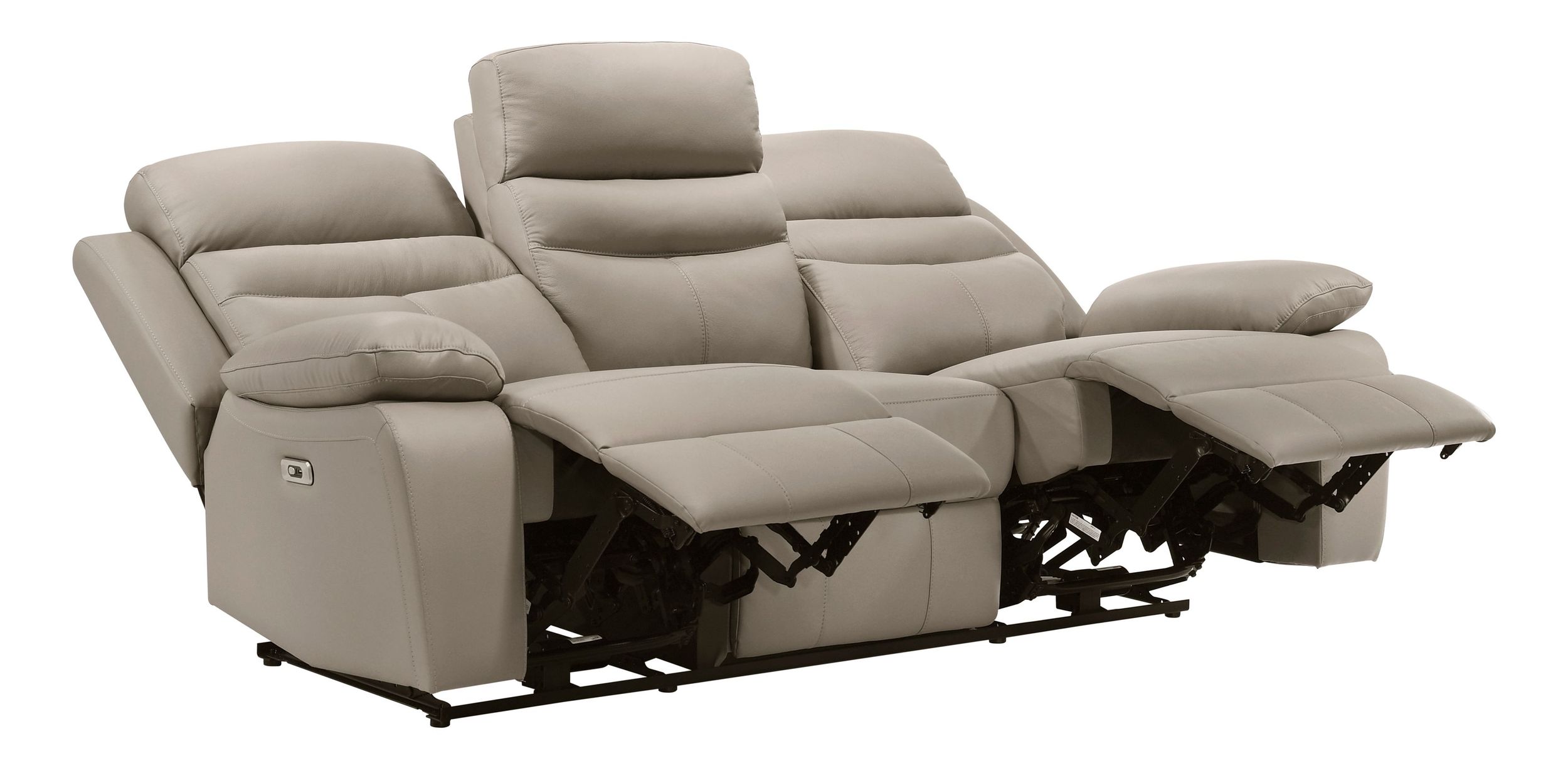 Hancock Leather Power Double Reclining Living Room Set