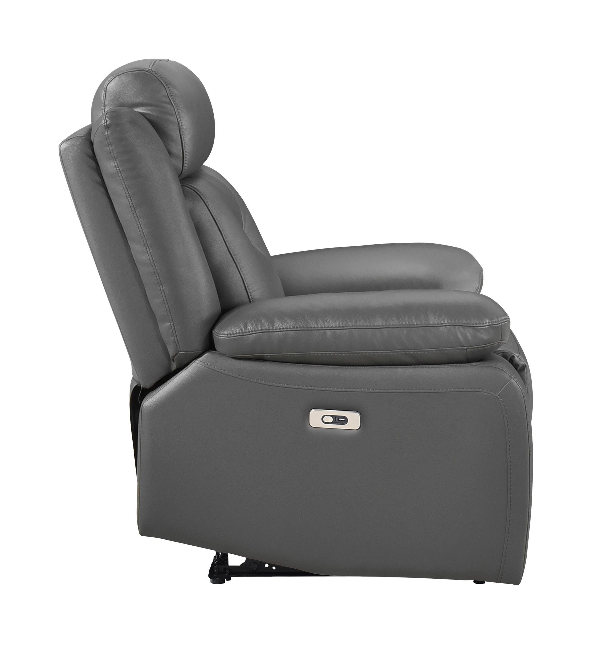 Laconia Leather Power Double Reclining Living Room Set