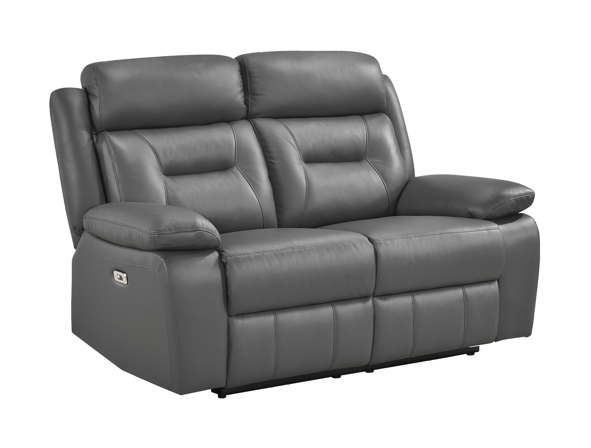 Laconia Leather Power Double Reclining Living Room Set