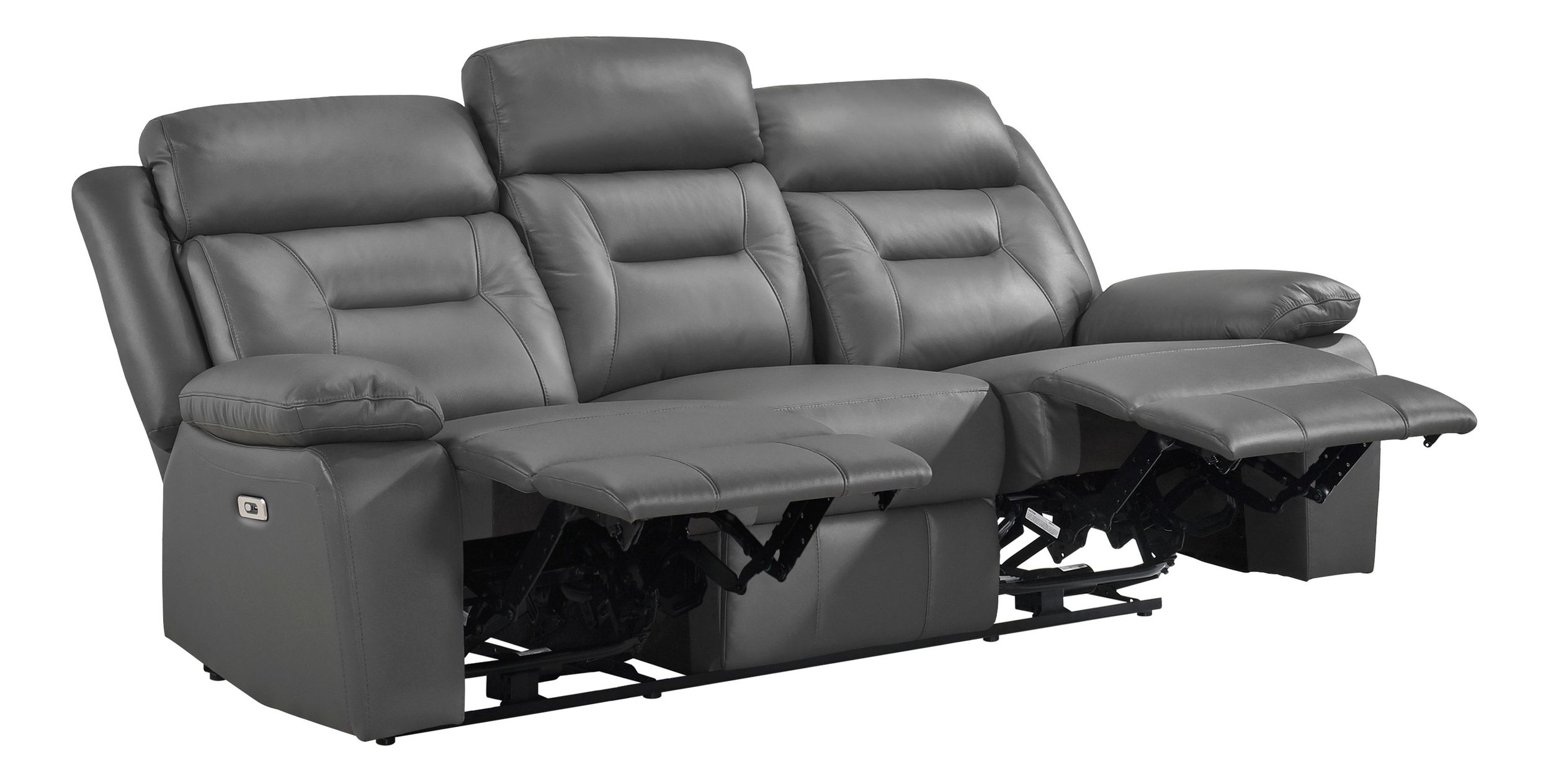 Laconia Leather Power Double Reclining Living Room Set