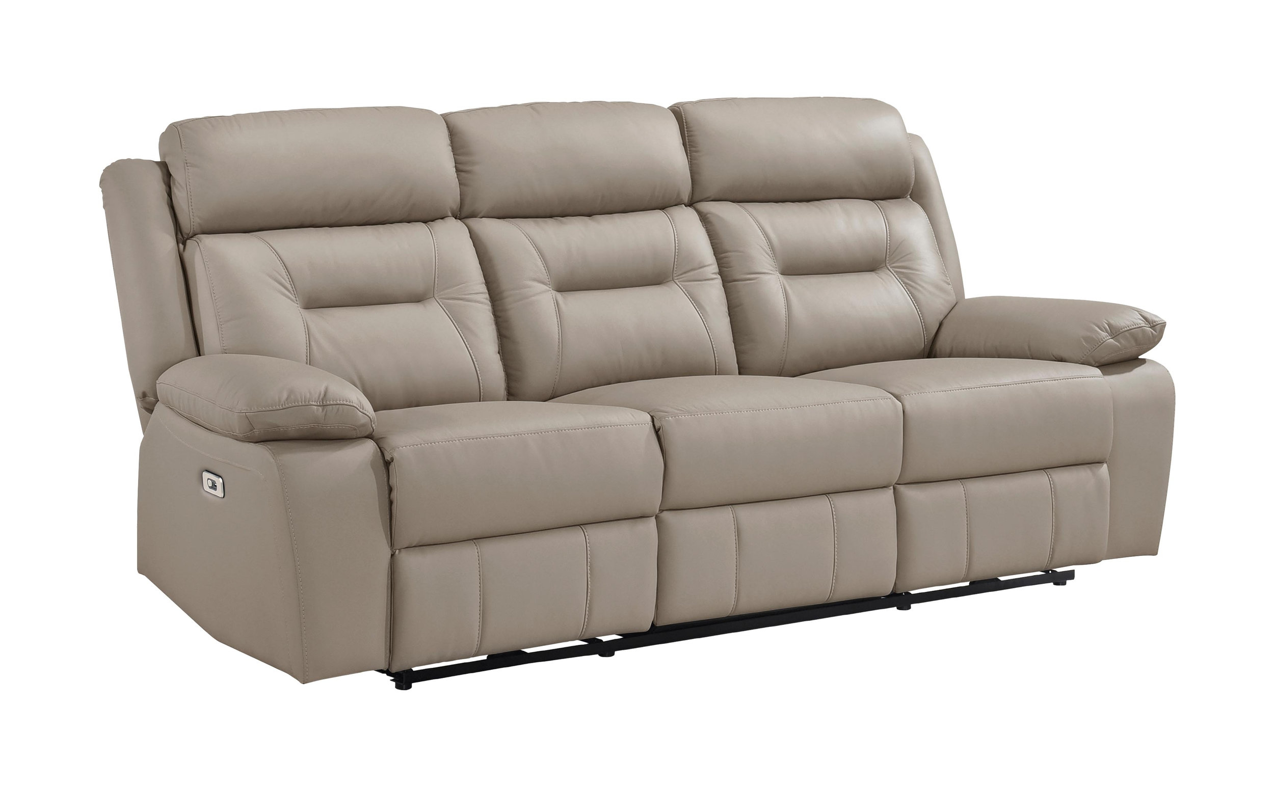 Laconia Leather Power Double Reclining Living Room Set