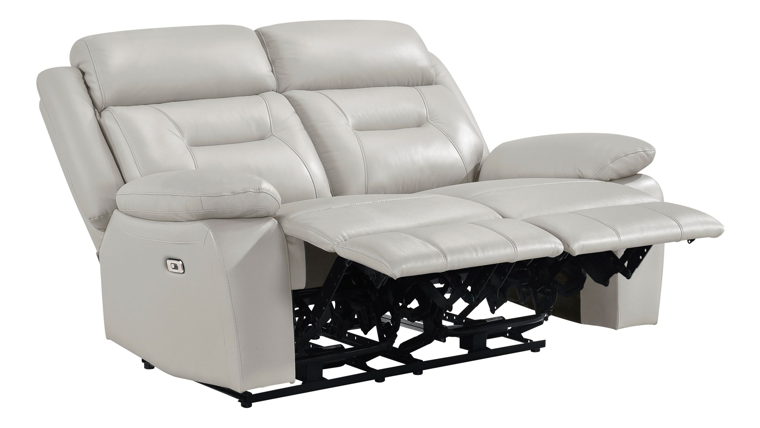 Laconia Leather Power Double Reclining Living Room Set