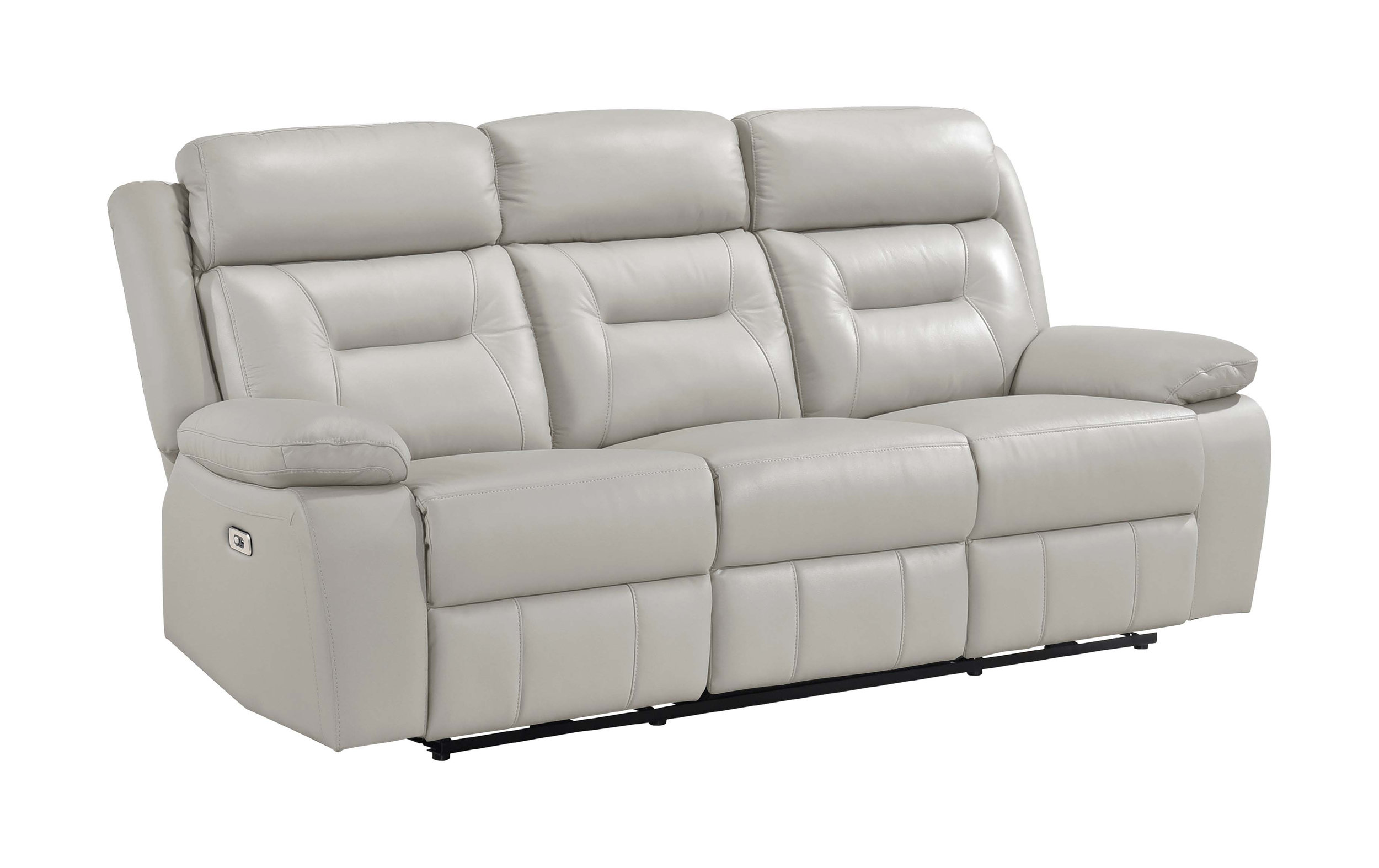 Laconia Leather Power Double Reclining Living Room Set
