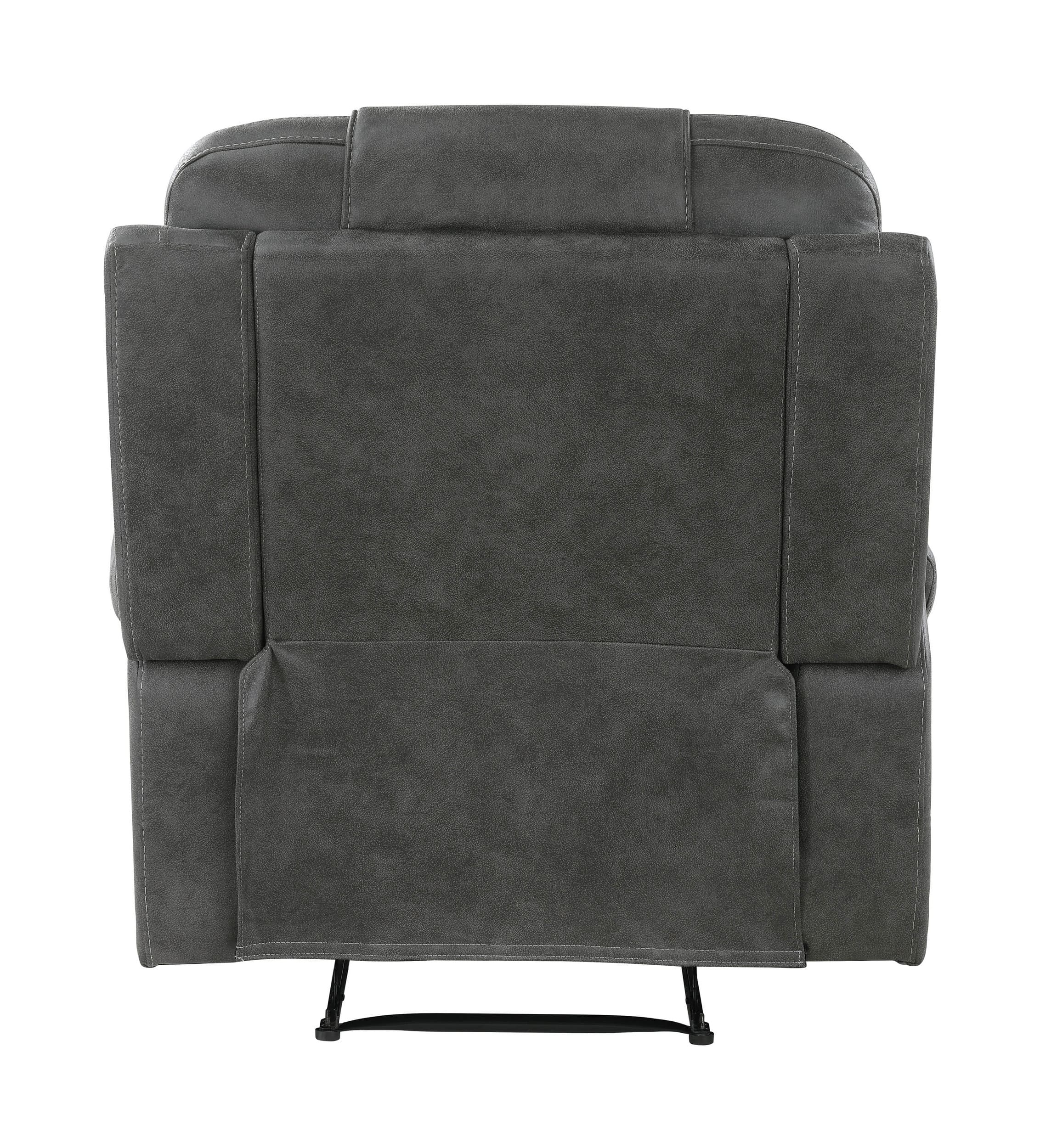 Oberon Microfiber Double Reclining Living Room Set