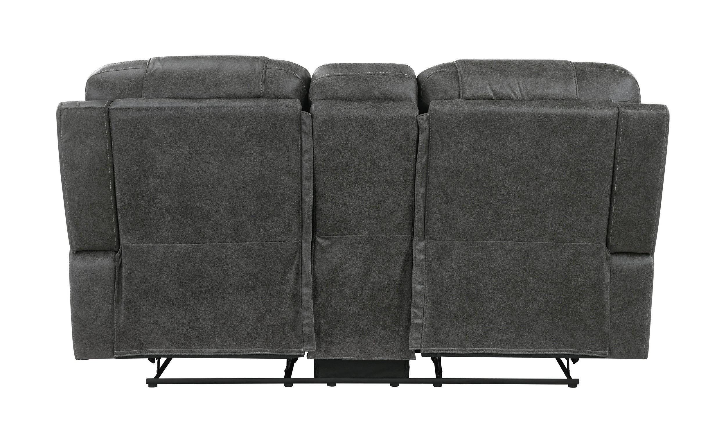 Oberon Microfiber Double Reclining Living Room Set