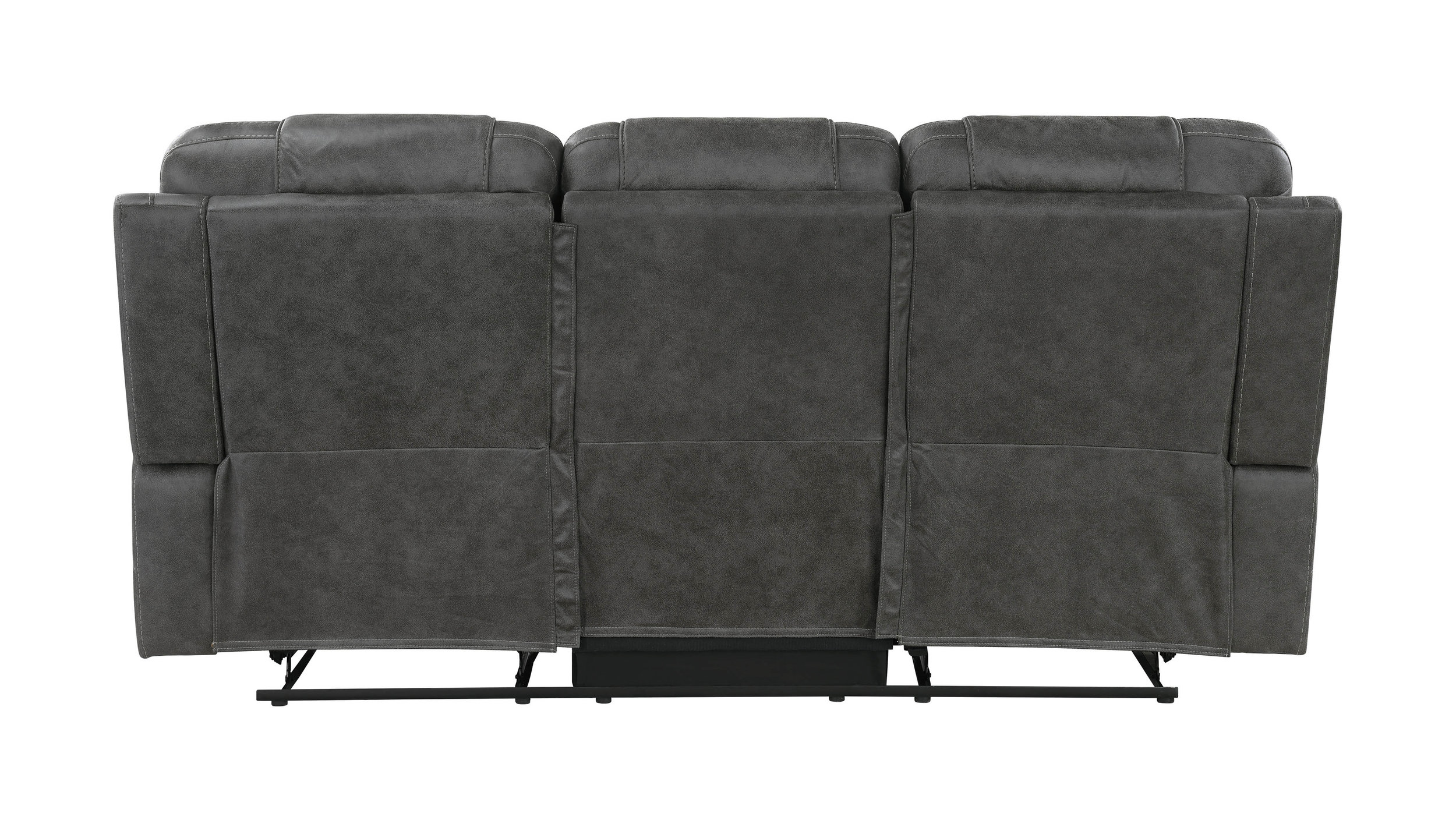 Oberon Microfiber Double Reclining Sofa
