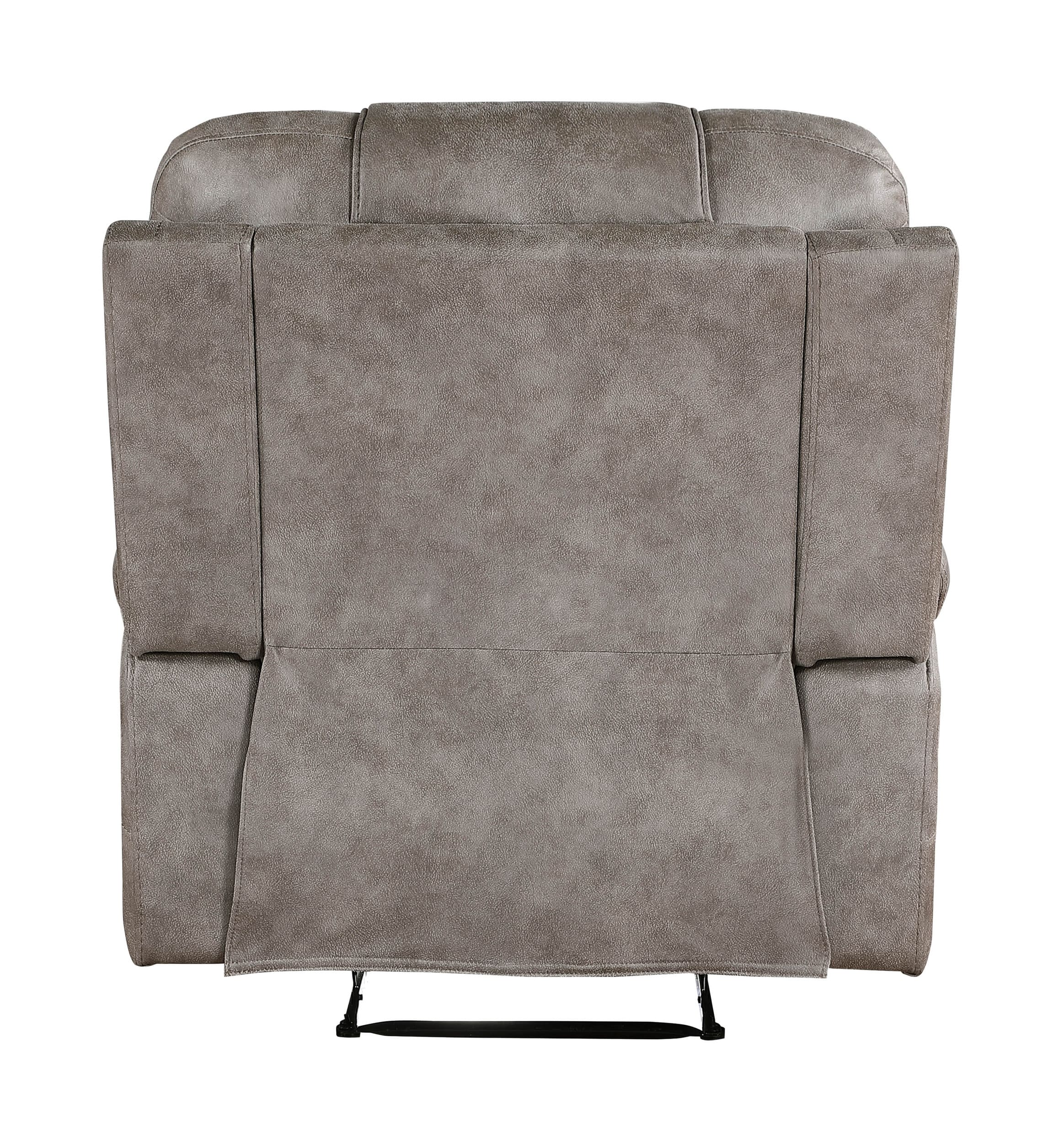 Oberon Microfiber Double Reclining Living Room Set
