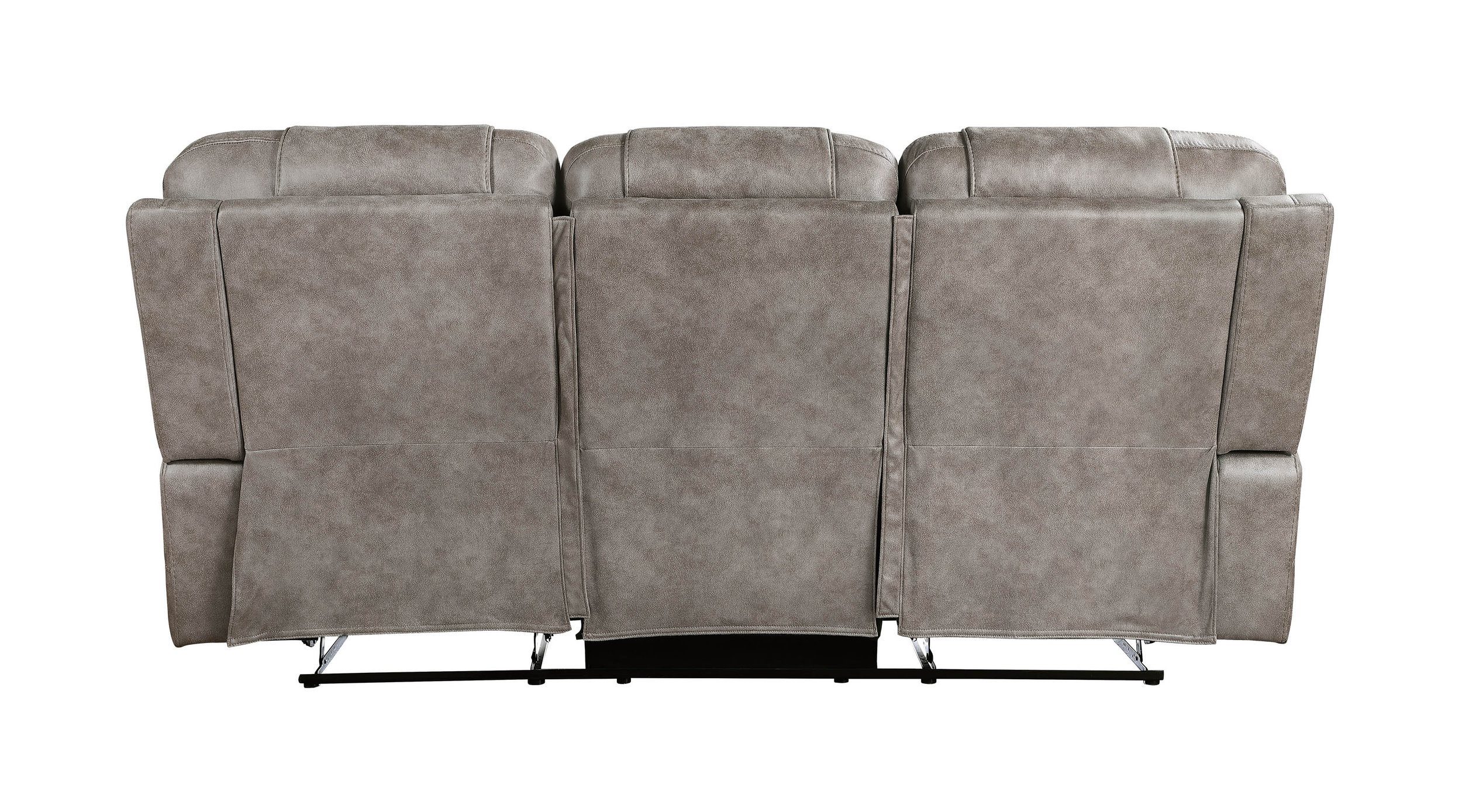 Oberon Microfiber Double Reclining Sofa