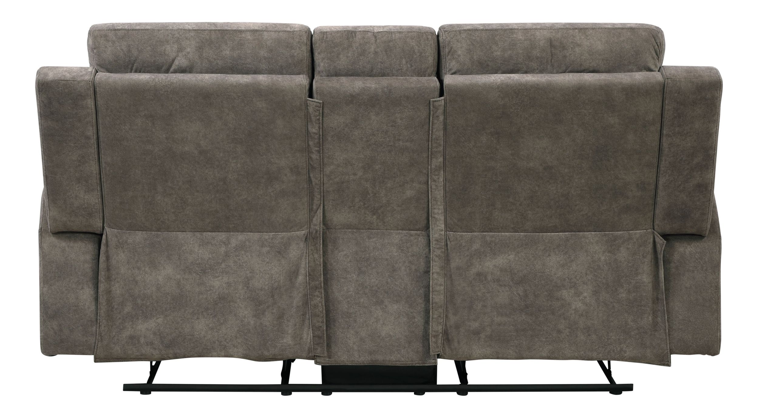 Muncie Microfiber Double Reclining Loveseat with Center Console