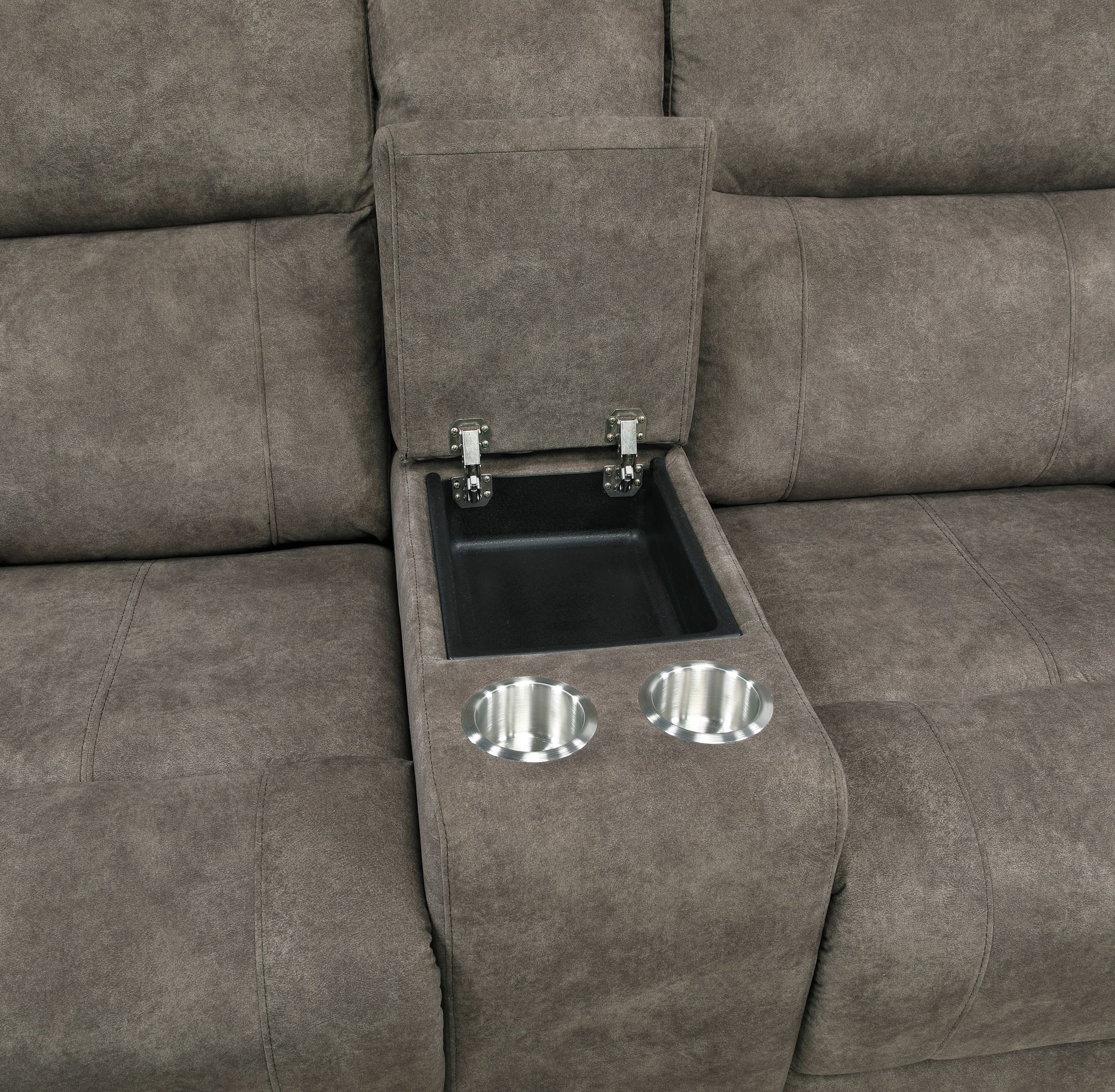 Muncie Microfiber Double Reclining Living Room Set