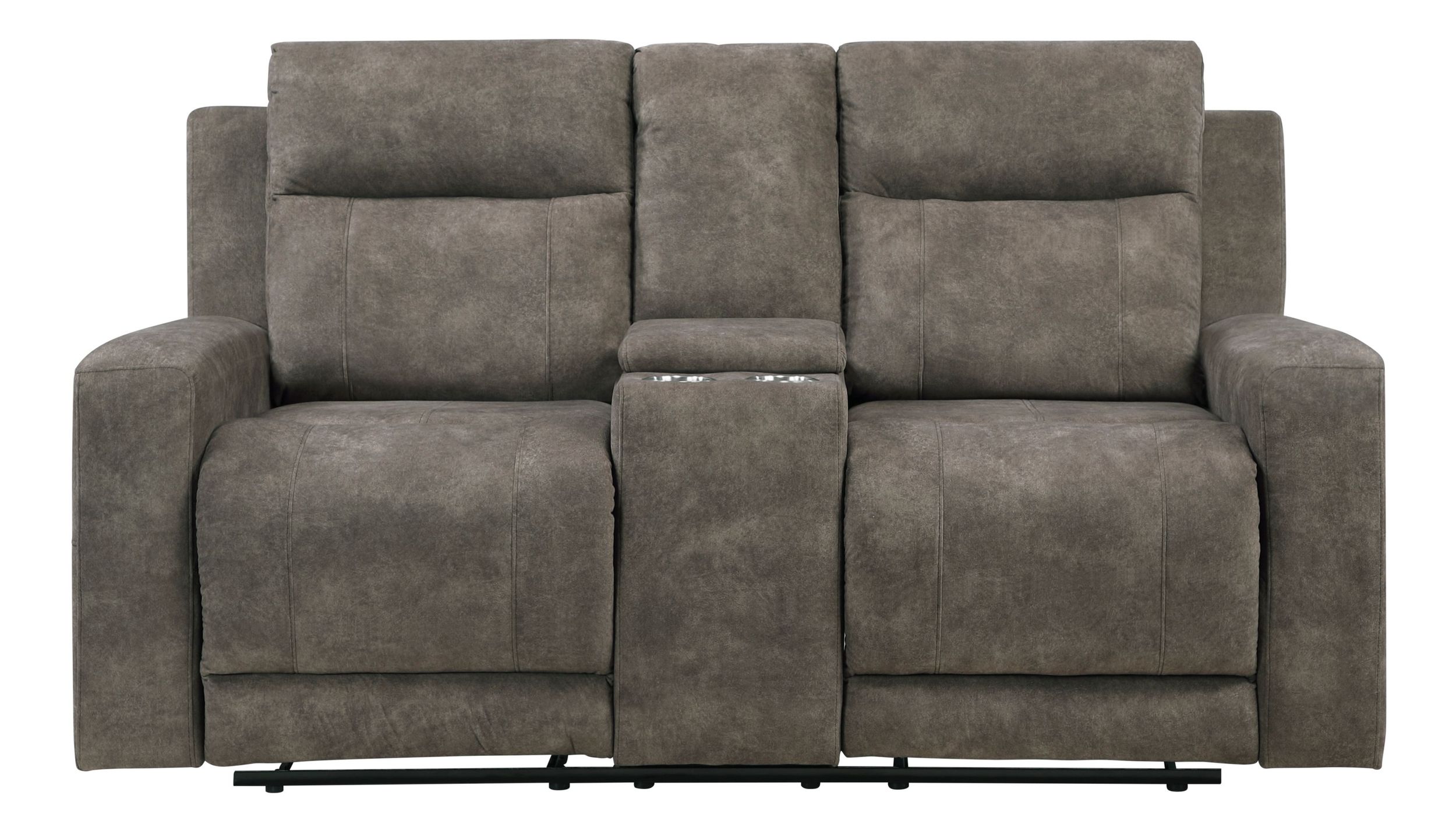 Muncie Microfiber Double Reclining Living Room Set