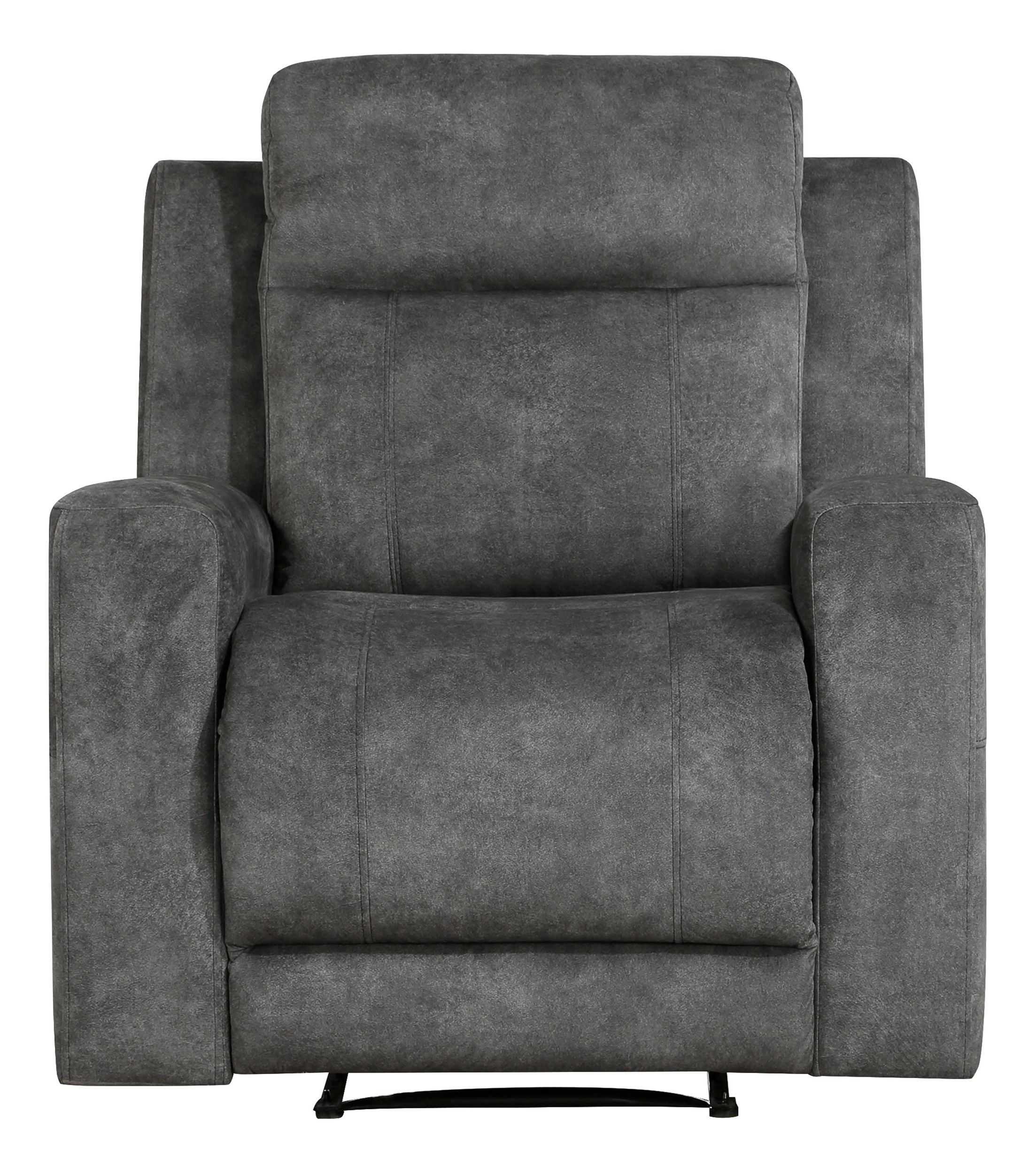 Muncie Microfiber Double Reclining Living Room Set