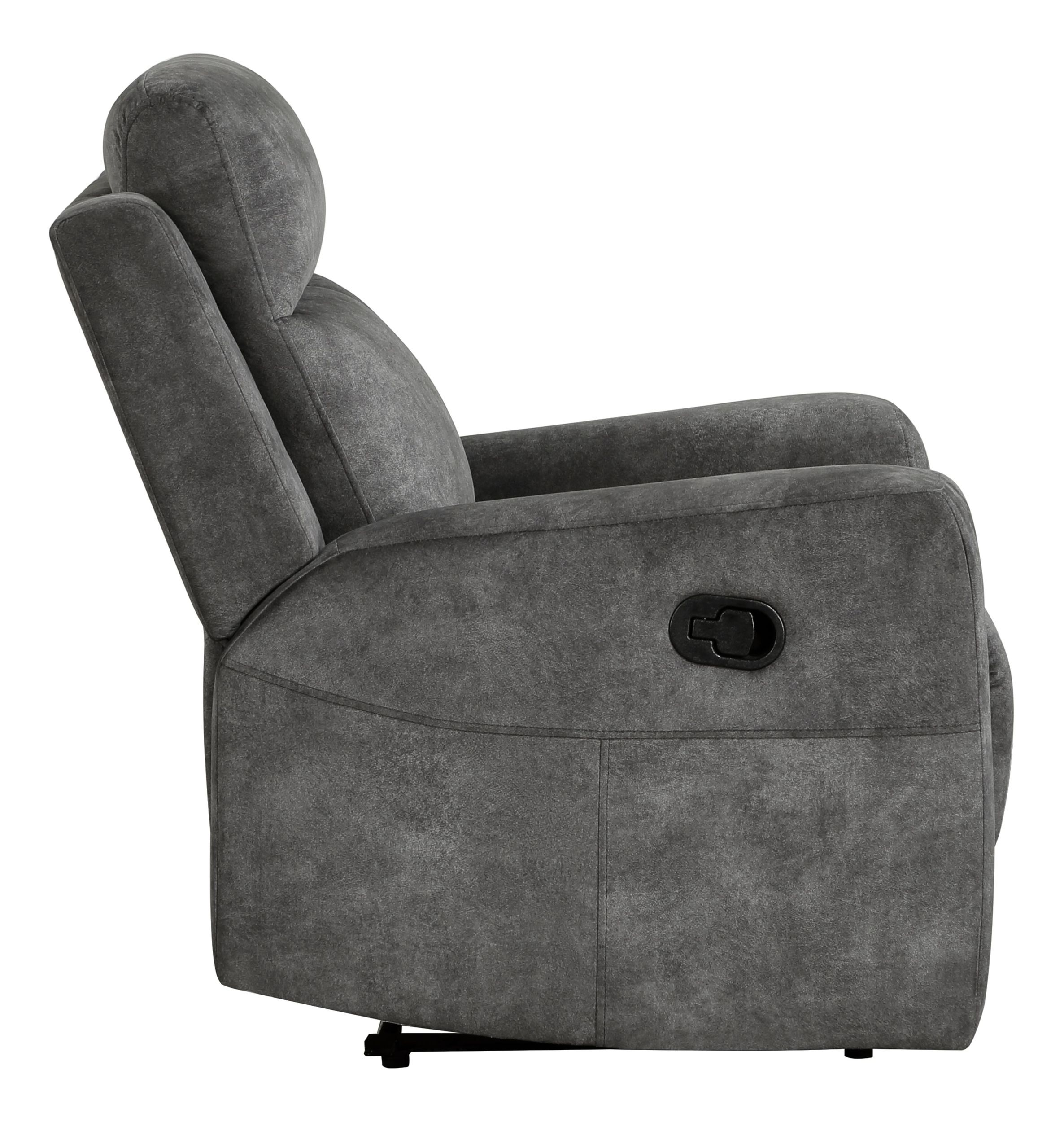 Muncie Microfiber Double Reclining Living Room Set
