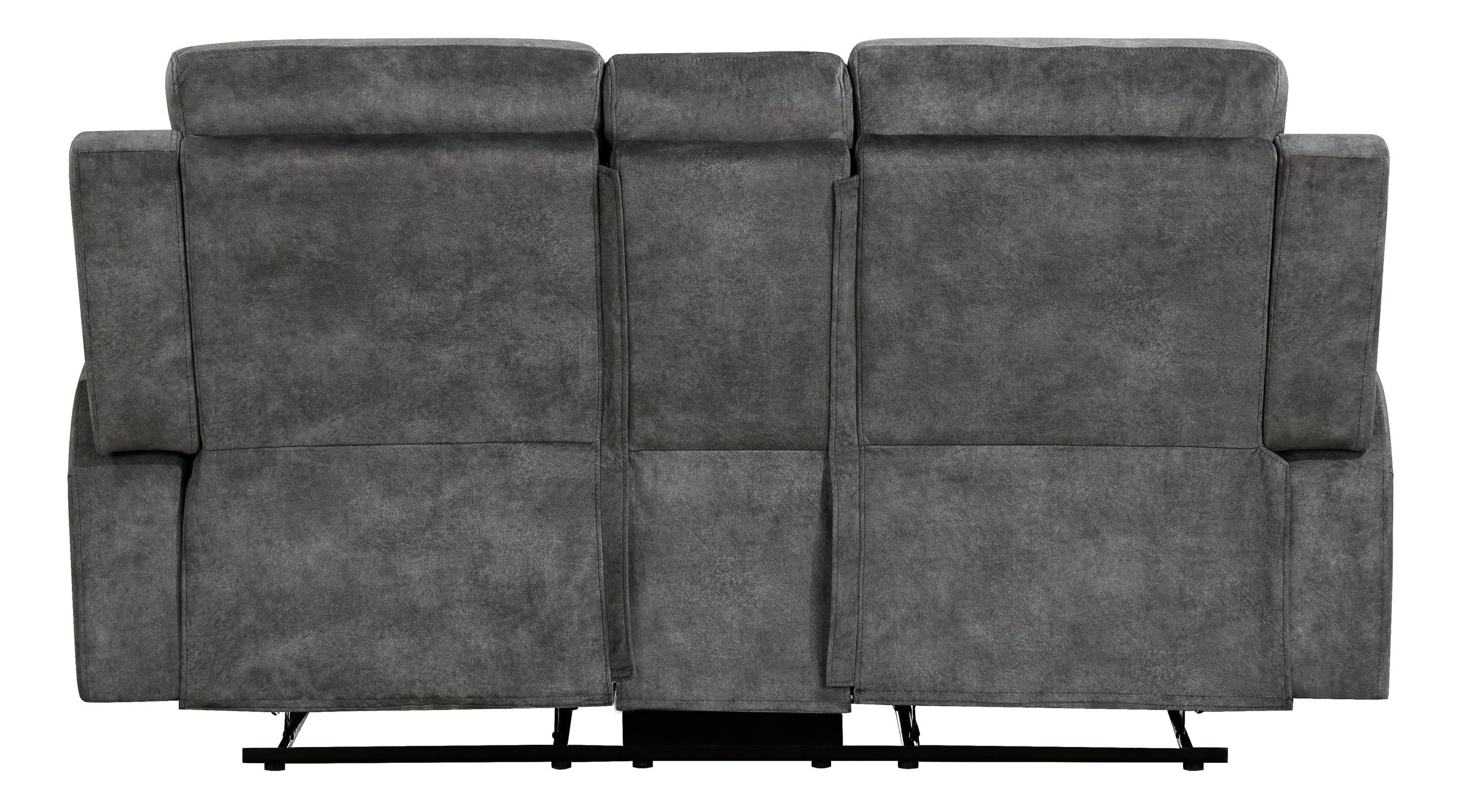 Muncie Microfiber Double Reclining Loveseat with Center Console