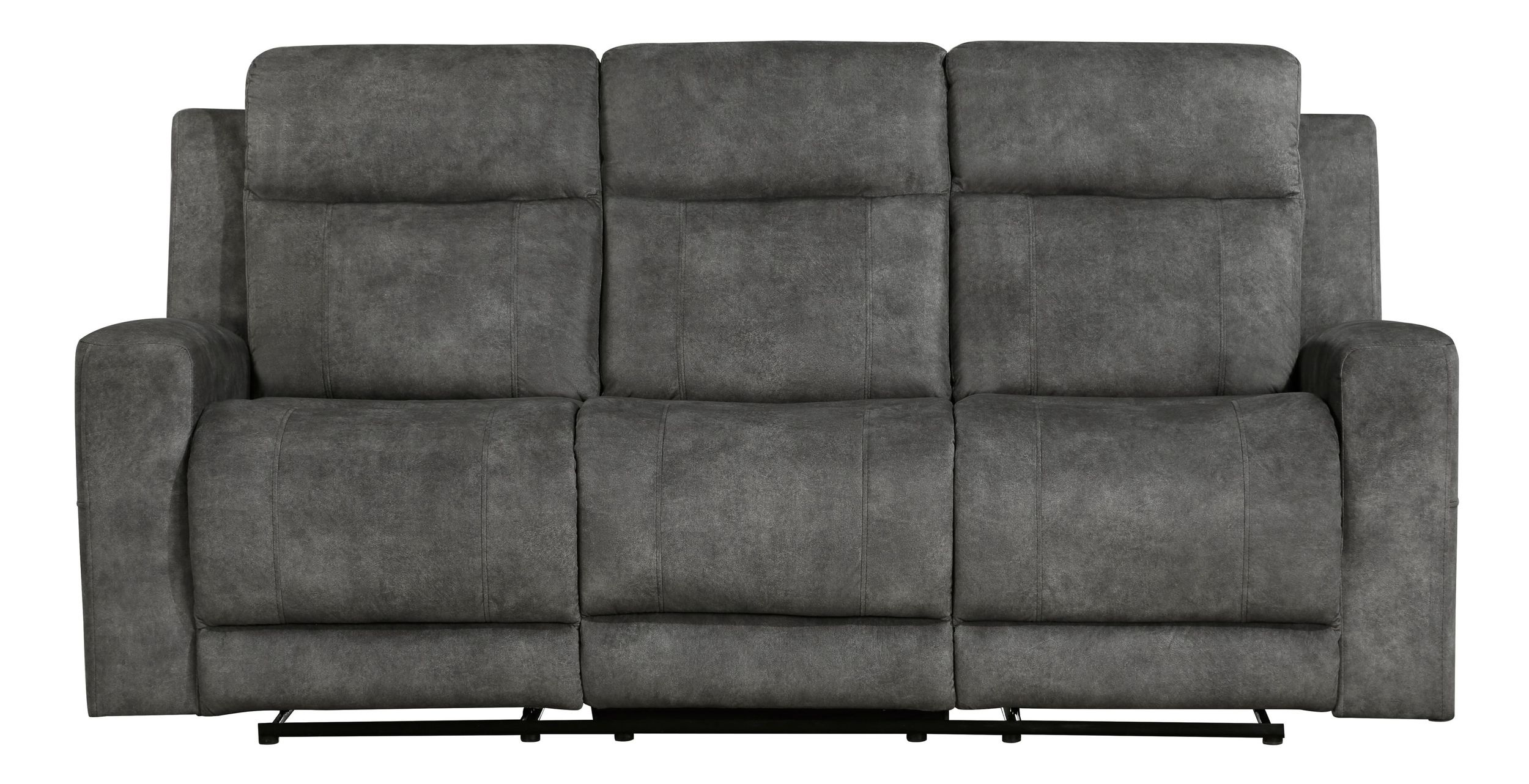 Muncie Microfiber Double Reclining Living Room Set