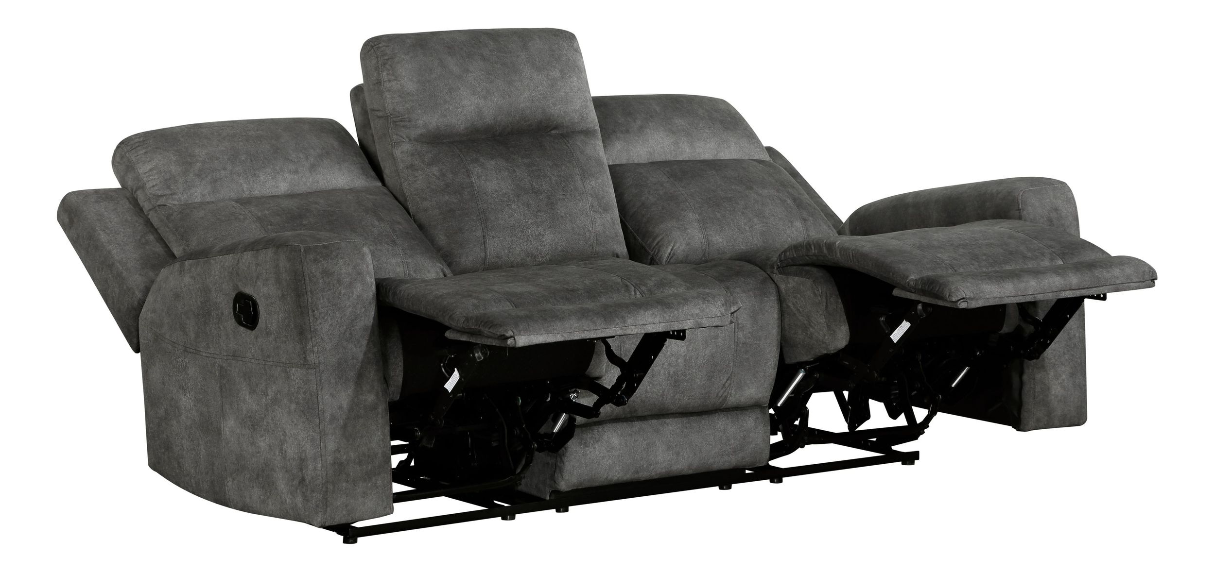Muncie Microfiber Double Reclining Living Room Set