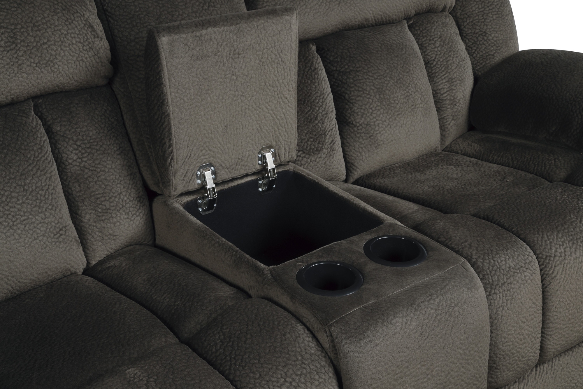 Laurelton Microfiber Double Glider Reclining Loveseat