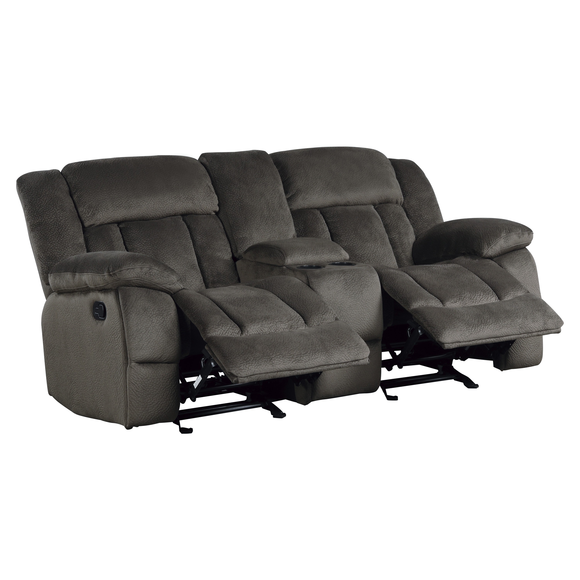 Laurelton Microfiber Double Glider Reclining Loveseat