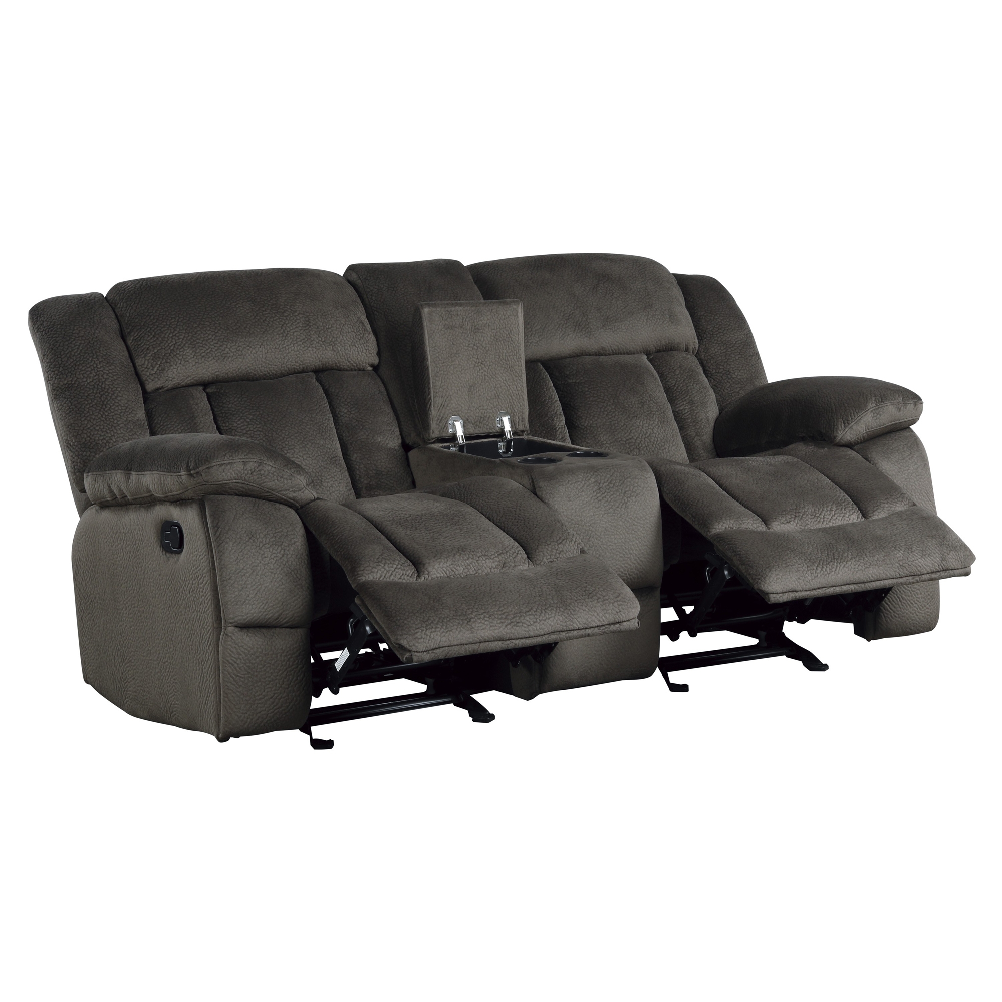 Laurelton Microfiber Double Glider Reclining Loveseat