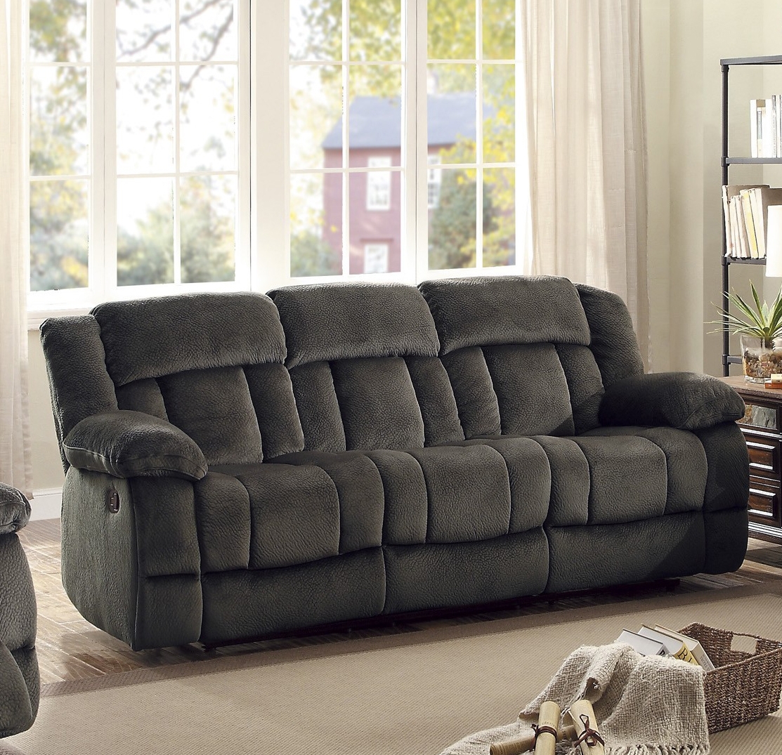 Laurelton Microfiber Double Reclining Sofa