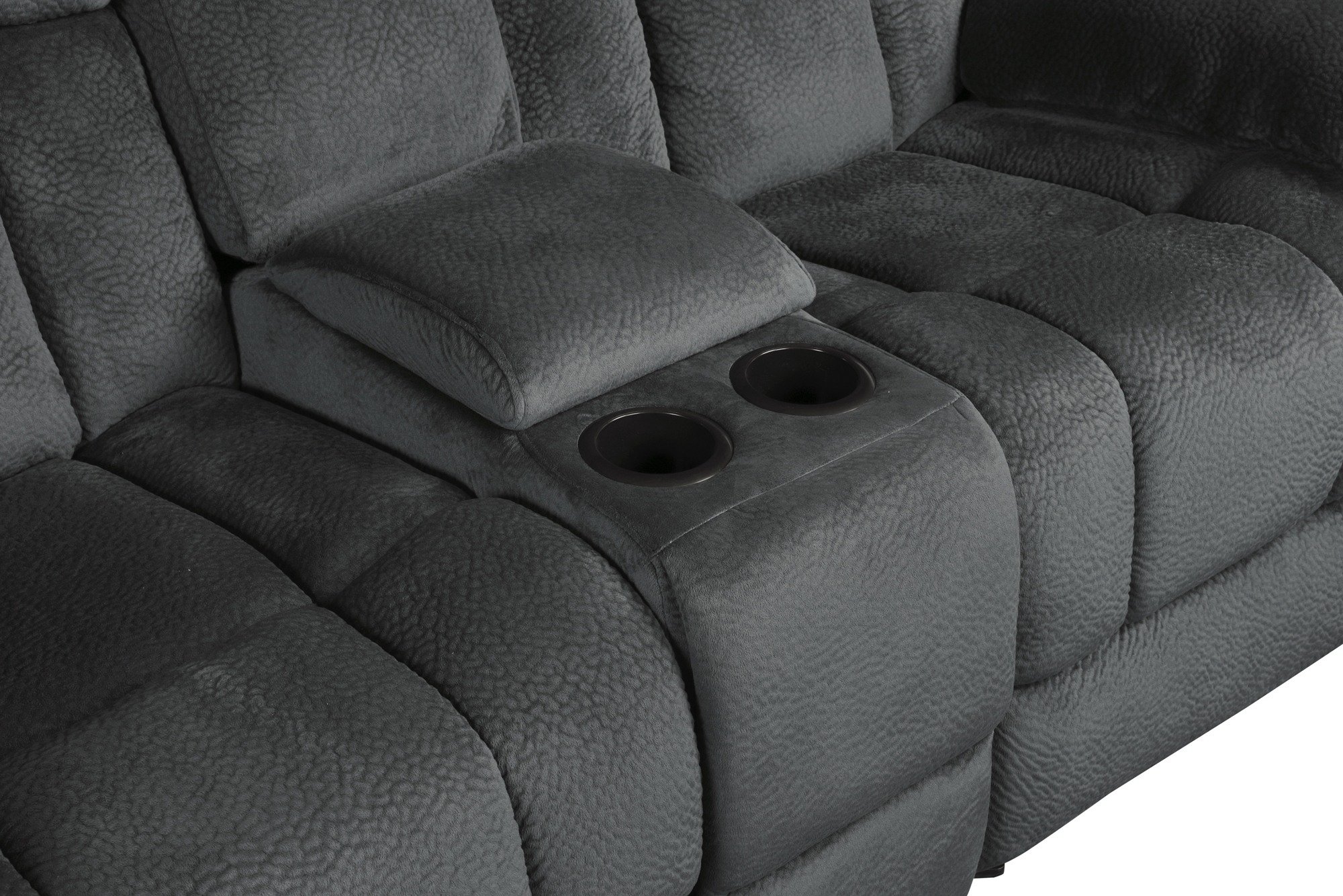 Laurelton Microfiber Double Glider Reclining Loveseat