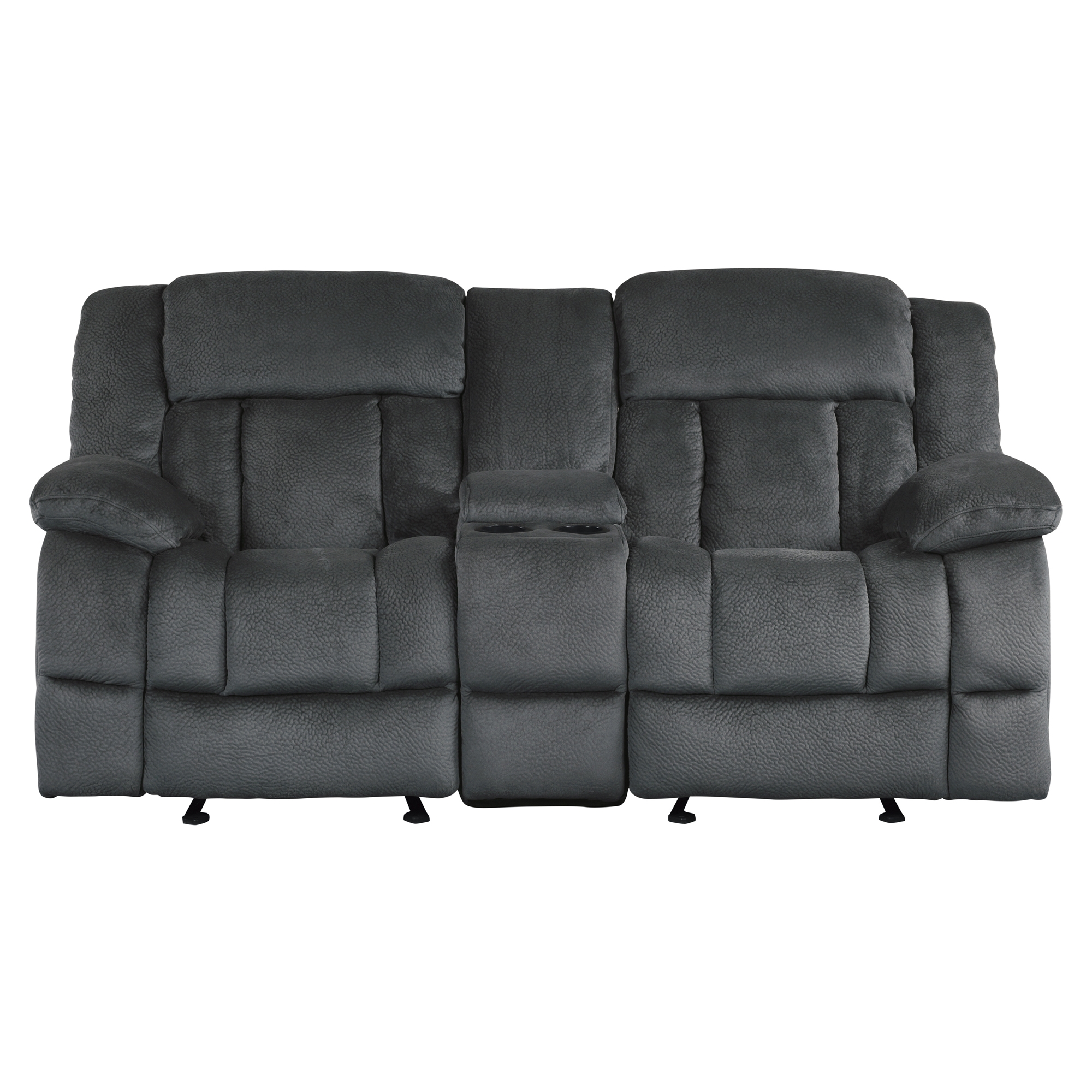 Laurelton Microfiber Double Glider Reclining Loveseat