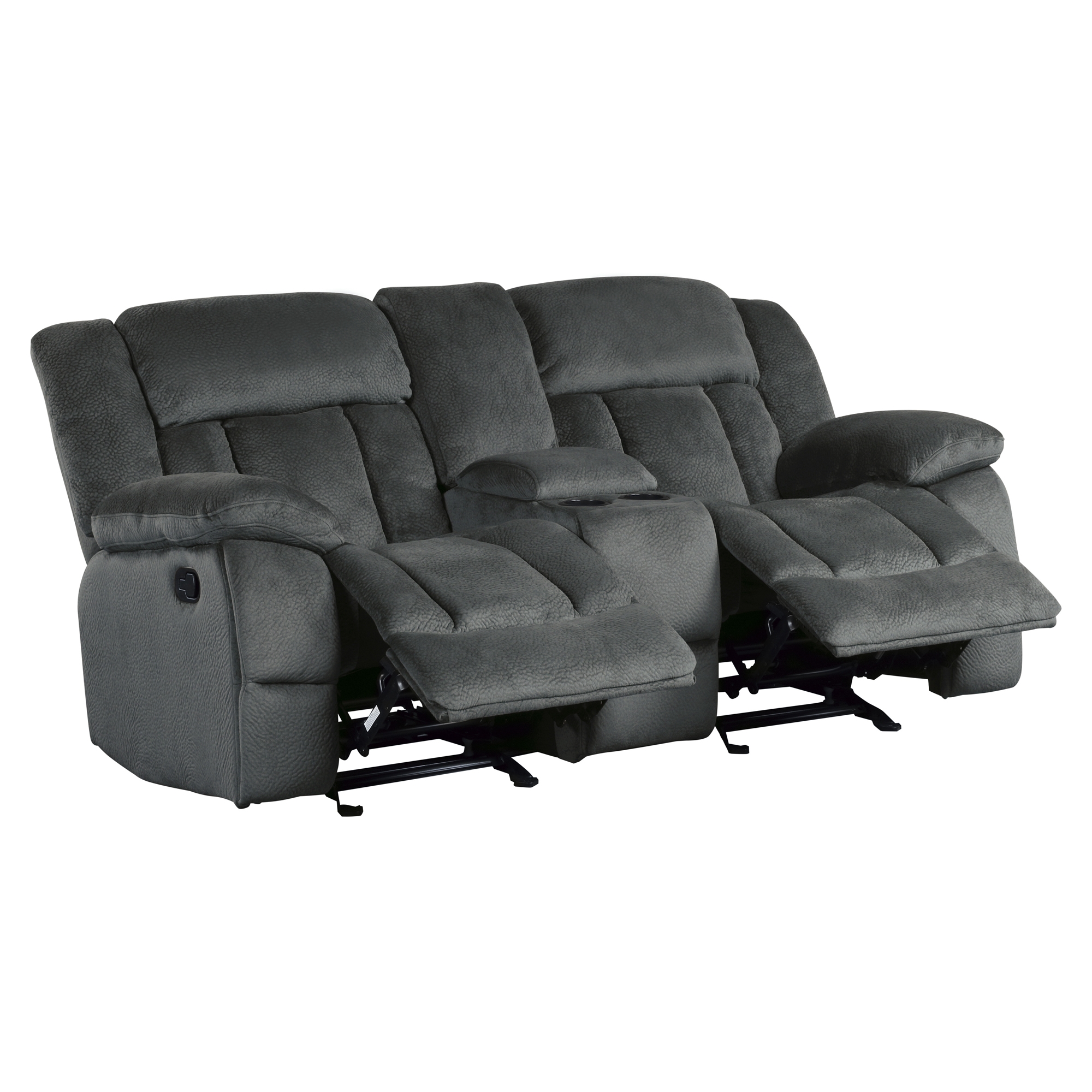 Laurelton Microfiber Double Glider Reclining Loveseat