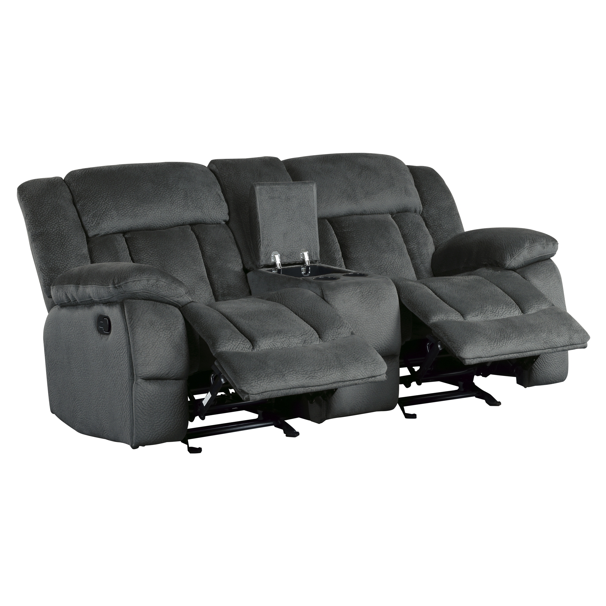 Laurelton Microfiber Double Glider Reclining Loveseat