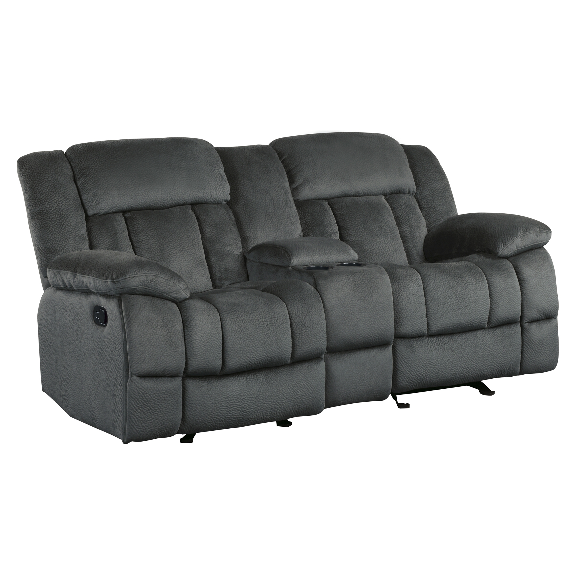 Laurelton Microfiber Double Glider Reclining Loveseat