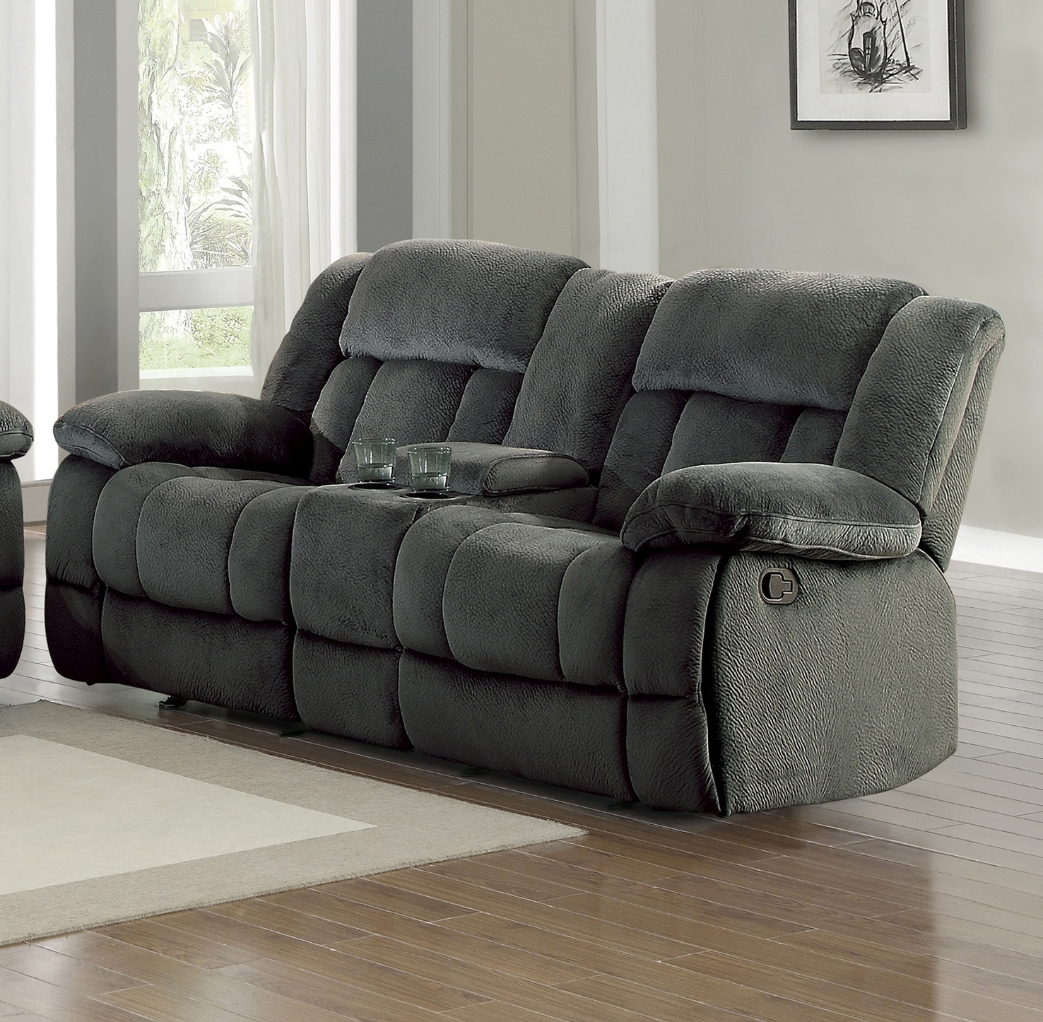 Laurelton Microfiber Reclining Living Room Set